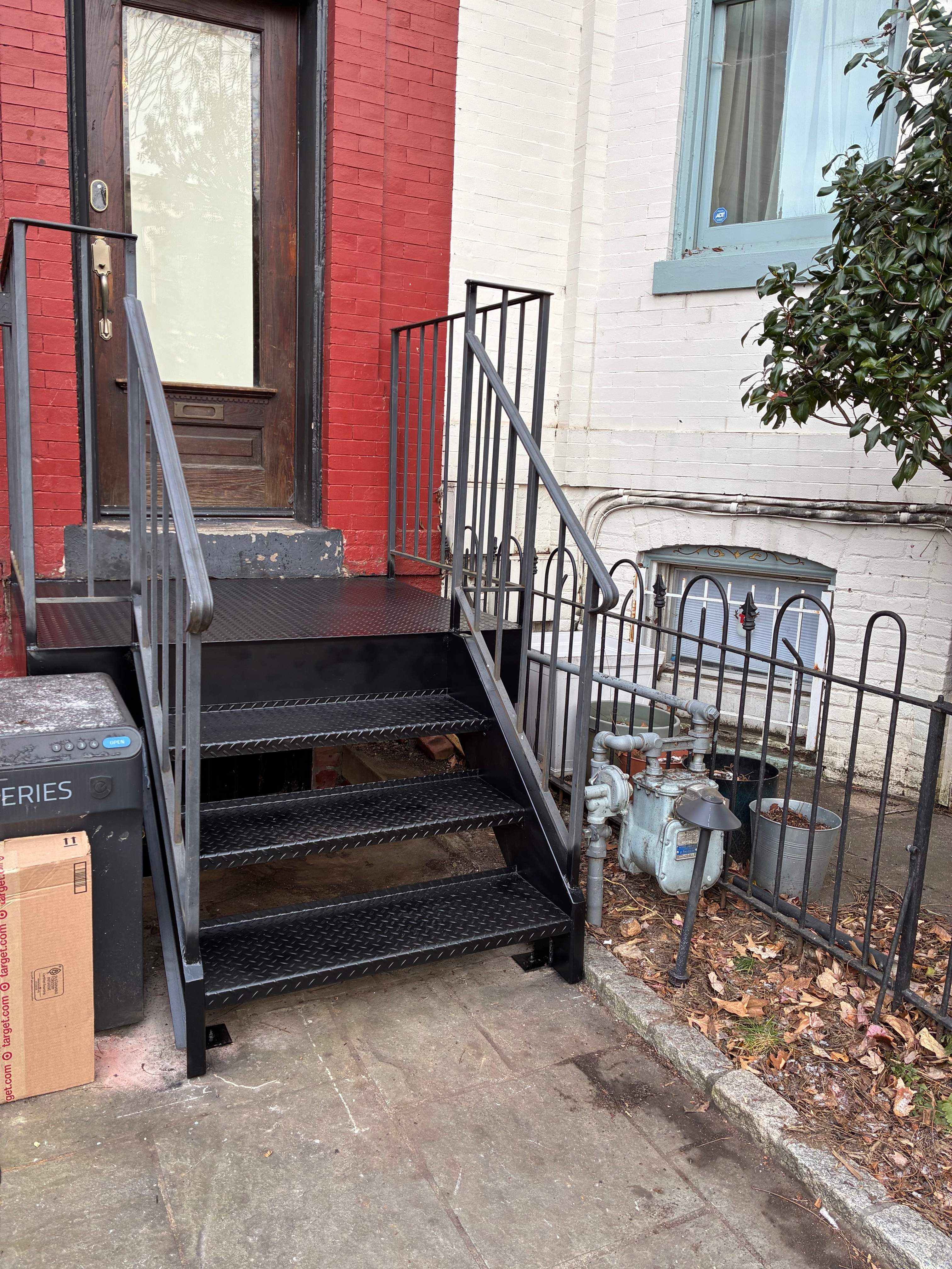 Eco-Friendly Iron Staircase Replacement with Railing Retrofit – Washington, DC by Capitol Iron Works