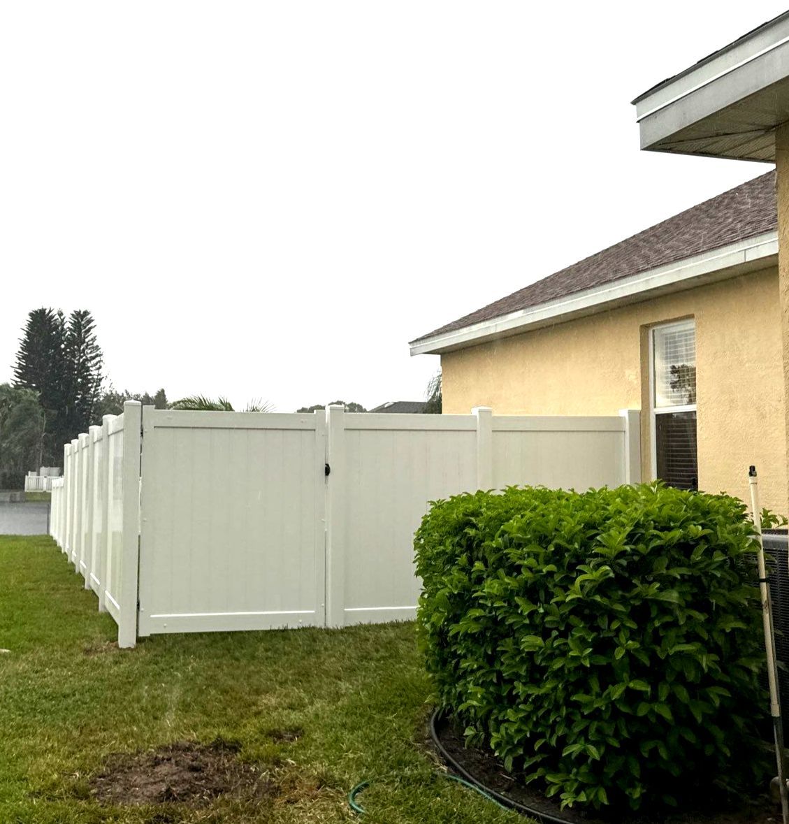 Vinyl Fence Installation using 6Ft White Vinyl Privacy and Picket Fence by Asap fence and gates, LLC