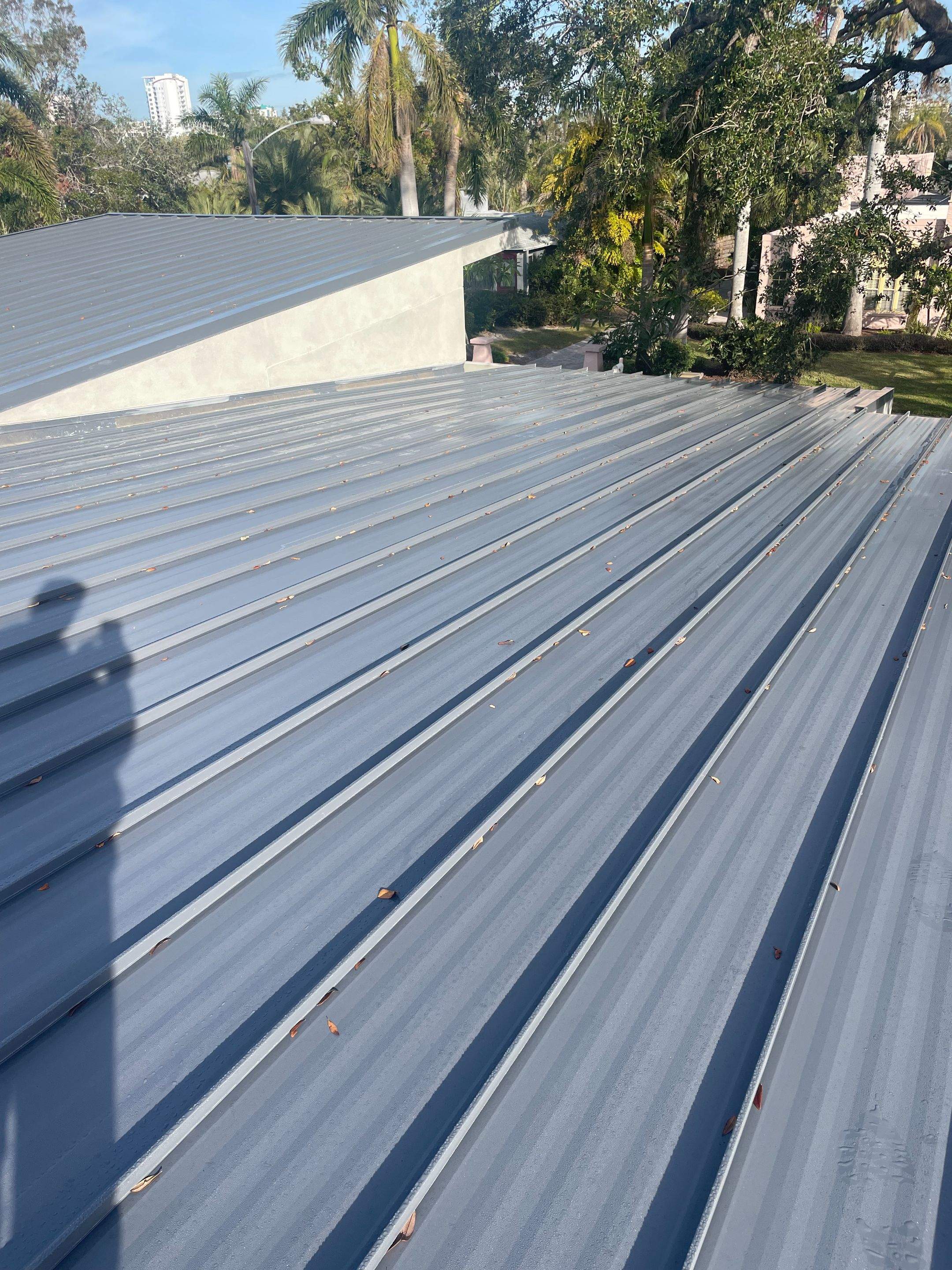 24ga 1.5 Snap Lock Charcoal Gray by Total Roofing System The Metal Roof Experts