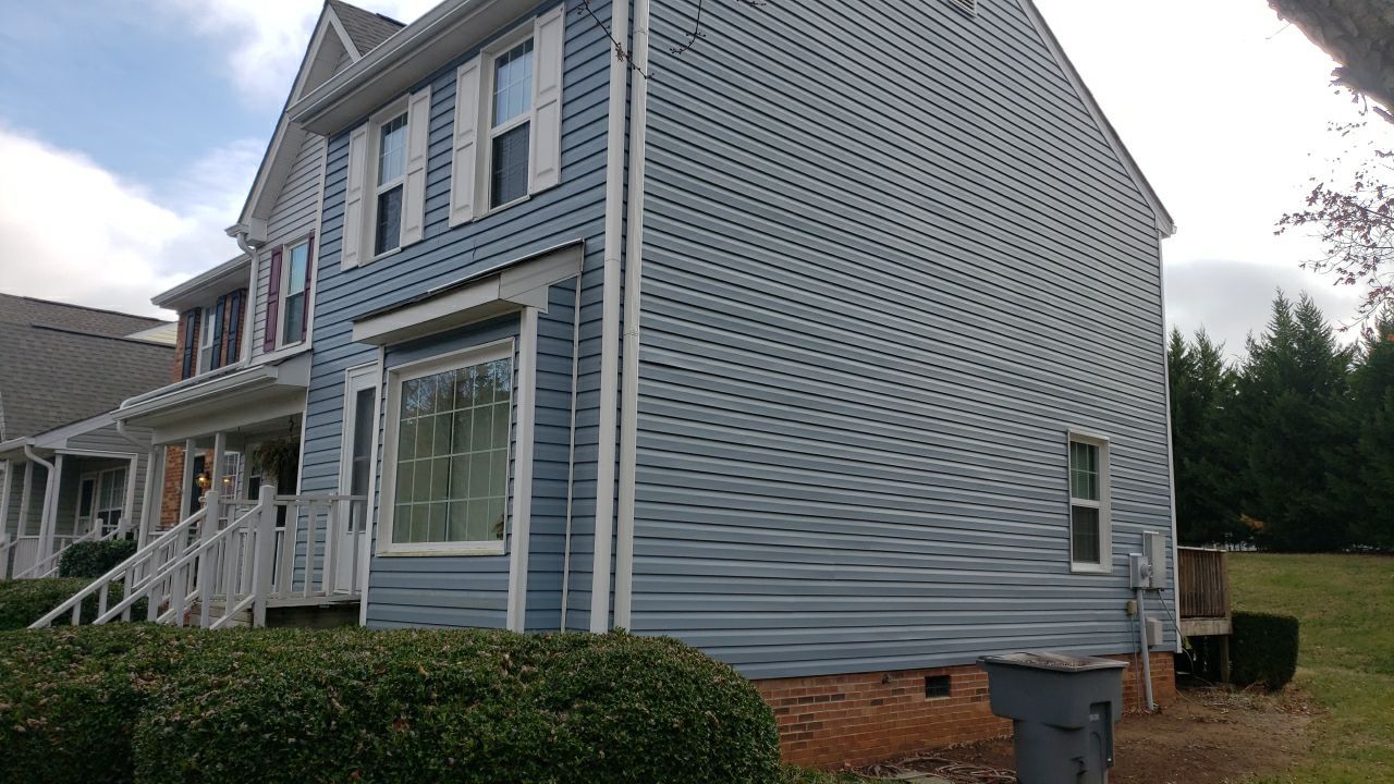 Gutter Cleaning using water by Power Wash Masters LLC