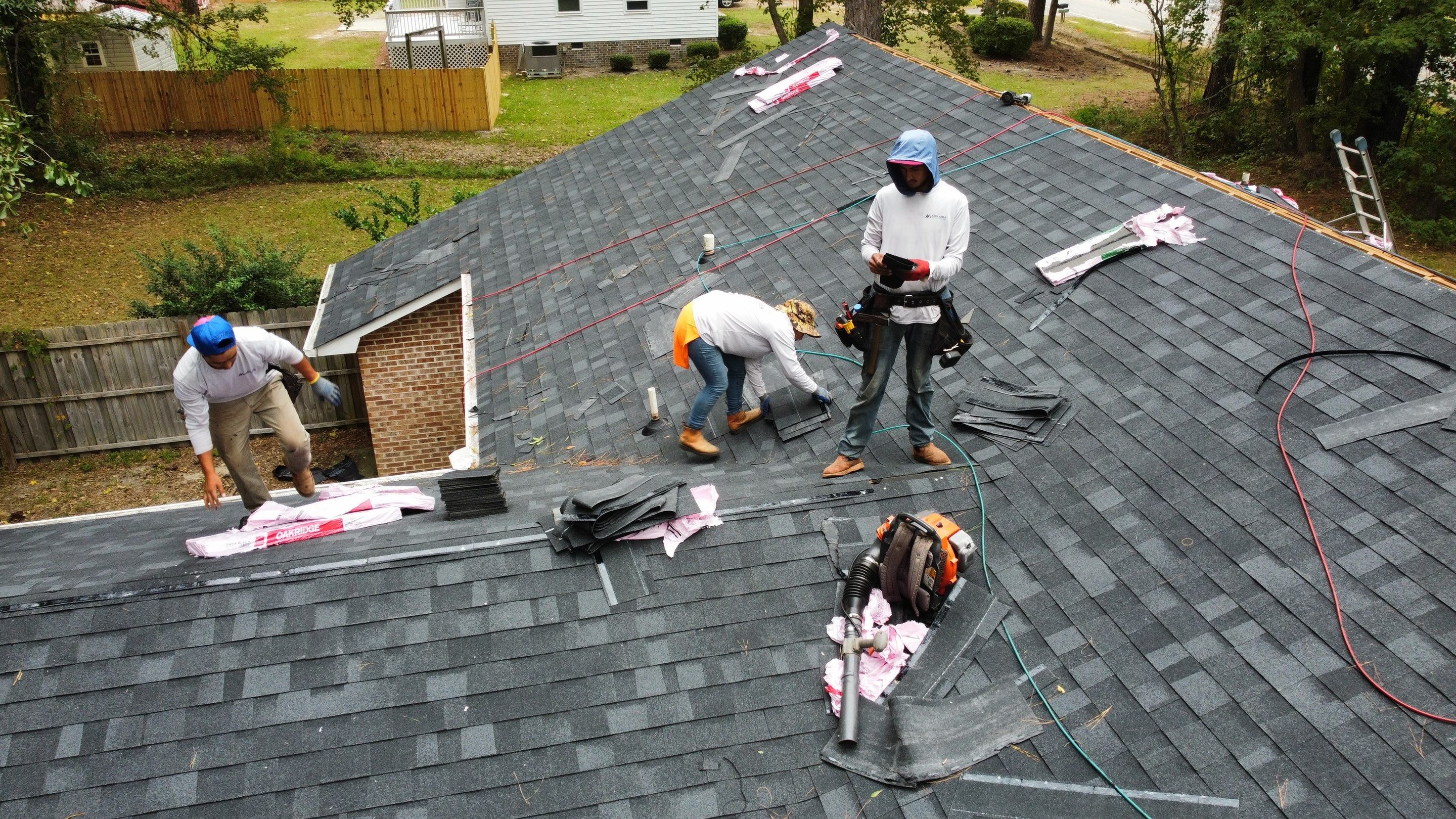 New Onyx Black Shingle Roof Replacement and Tree Damage Repair. by Midlands Roofing & Exteriors