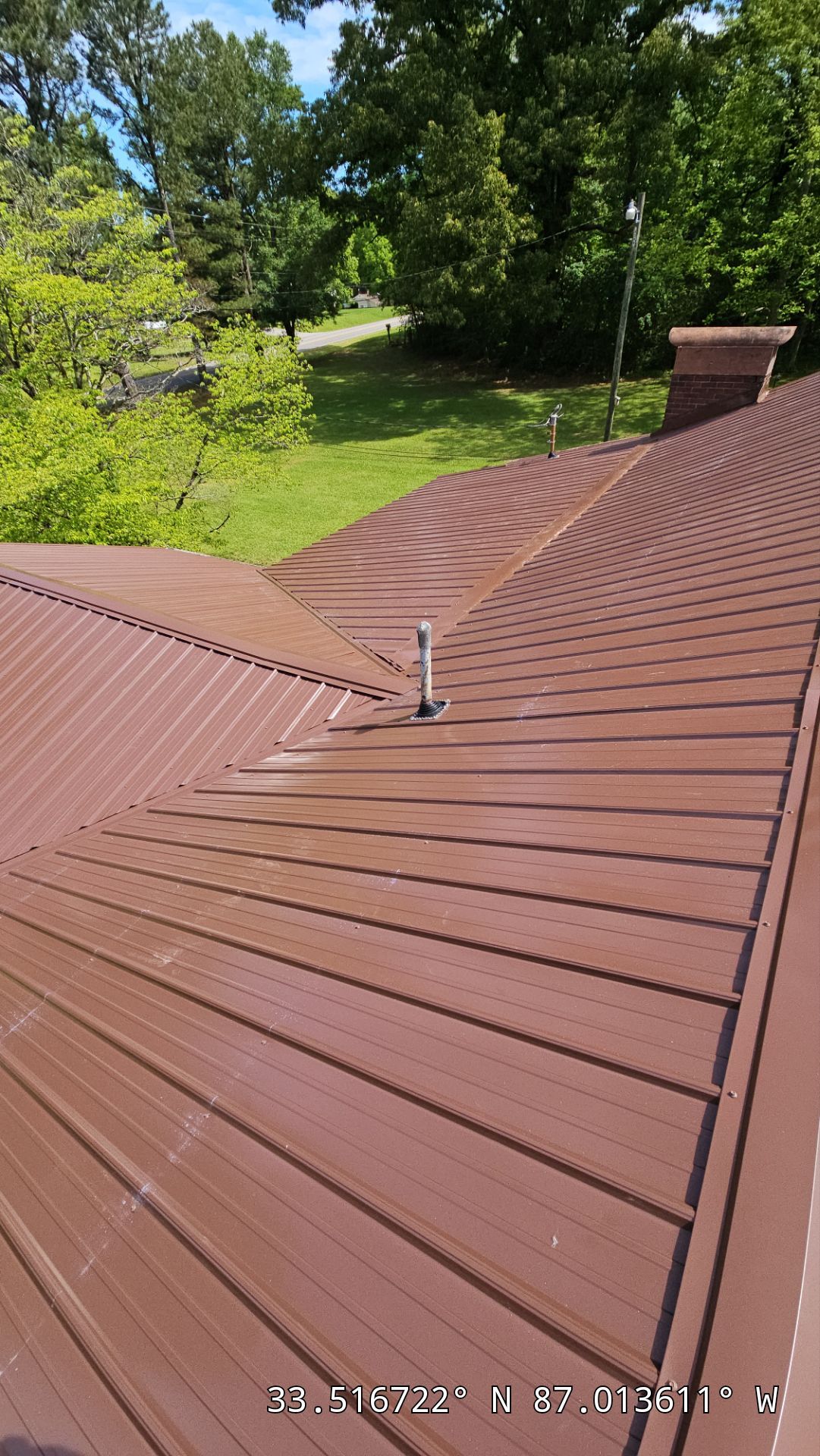 Metal Roof Replacement in Sylvan Springs (Brown) by The Roofing Dudes