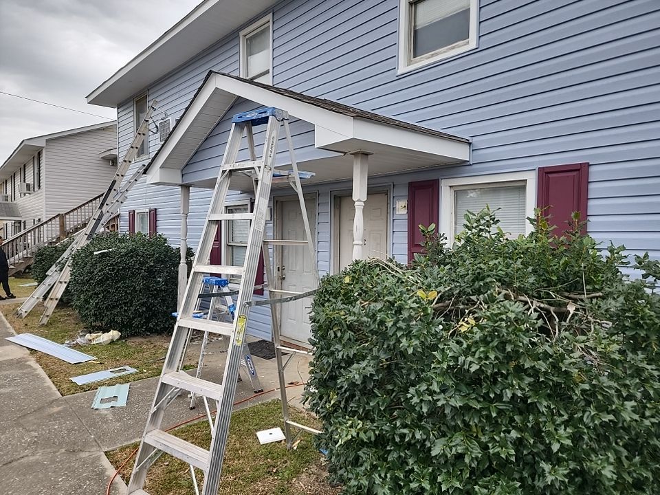 Interior and exterior renovation using Royal Building Products  by Indigo State Roofing