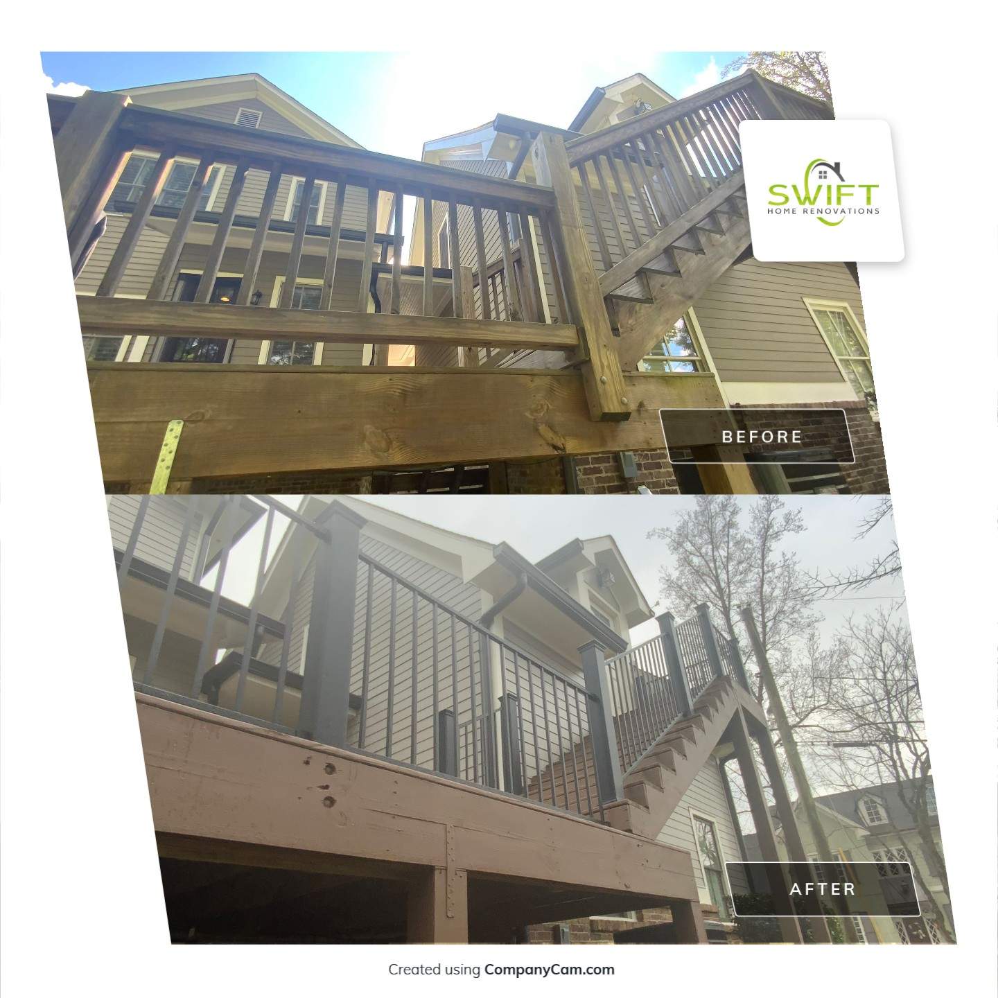 Full Exterior Painting and Color Transformation in Norcross by Swift Home Renovations
