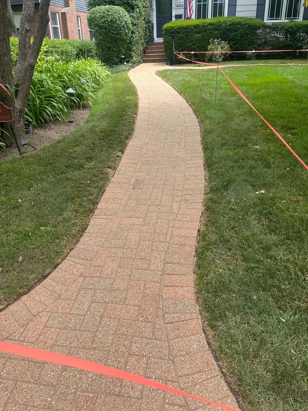 Brick paver clean, sand and seal. using Surebond SB-1300 by Northern Power Washing LLC.