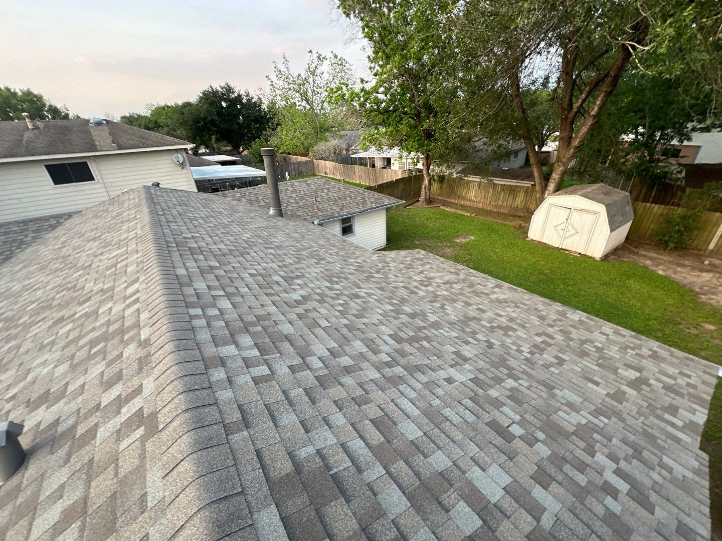 Residential Roofing Installation using Owen's Corning Duration (Lifetime) Shingles by Roof Repair Company