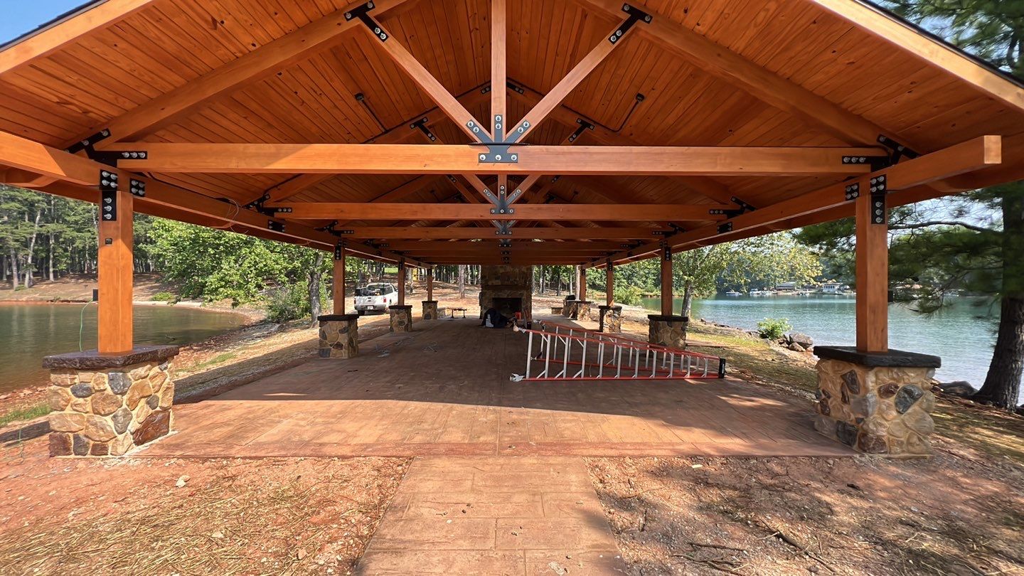 Stamped Concrete Pavilion Slab by Xtreme Concrete Services