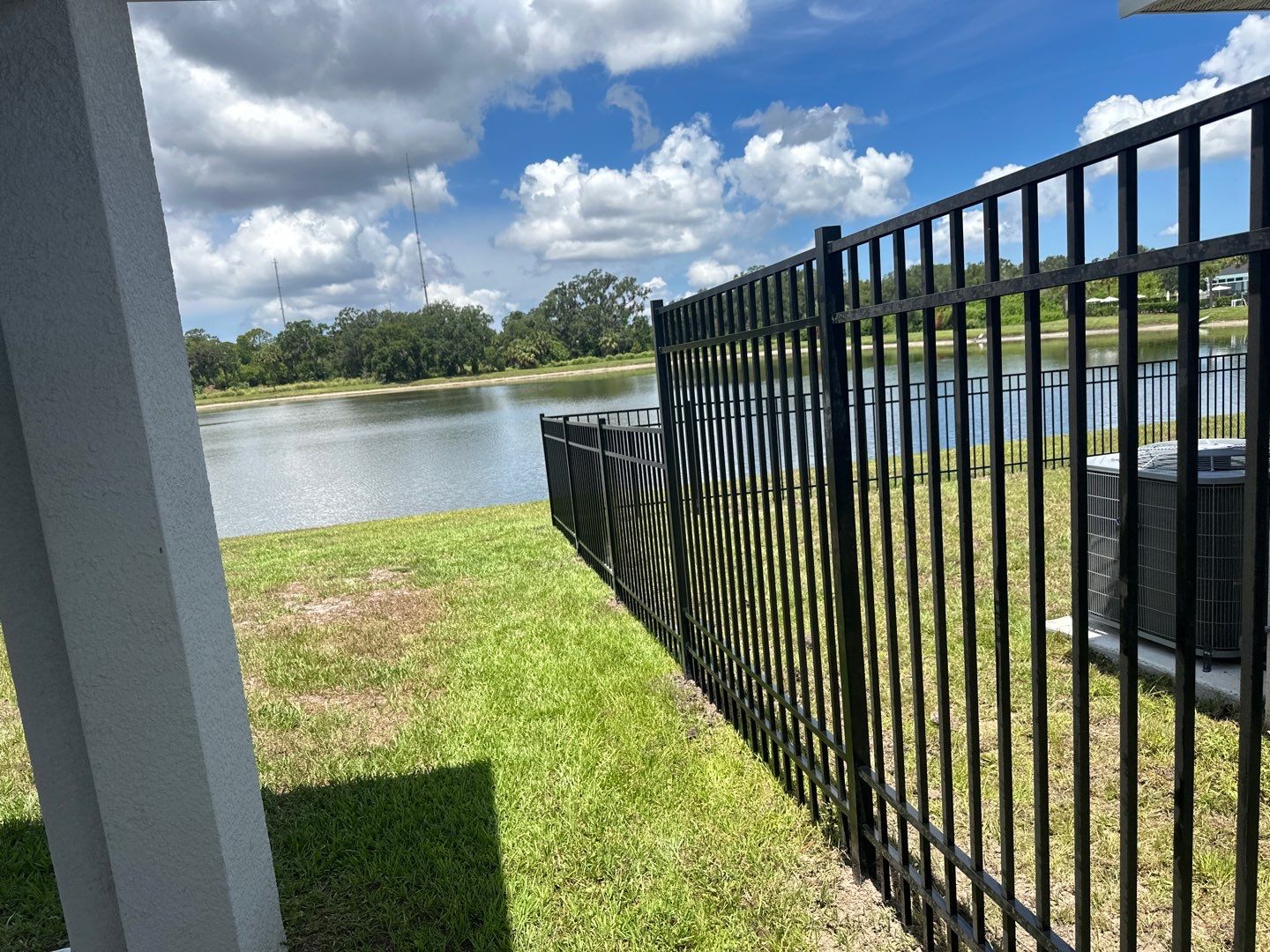 Aluminum Fence Installation using Black 3 Rail Aluminum Fence by Asap fence and gates, LLC