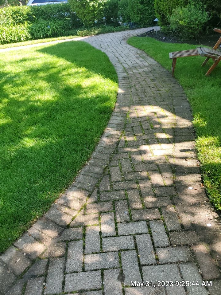 Brick paver clean, sand and seal. using Surebond SB-1300 by Northern Power Washing LLC.