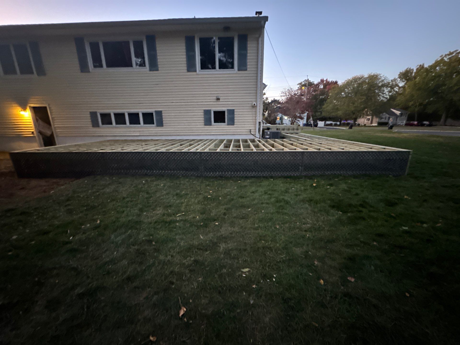 New Deck with Sliding Patio Door by deck guardian