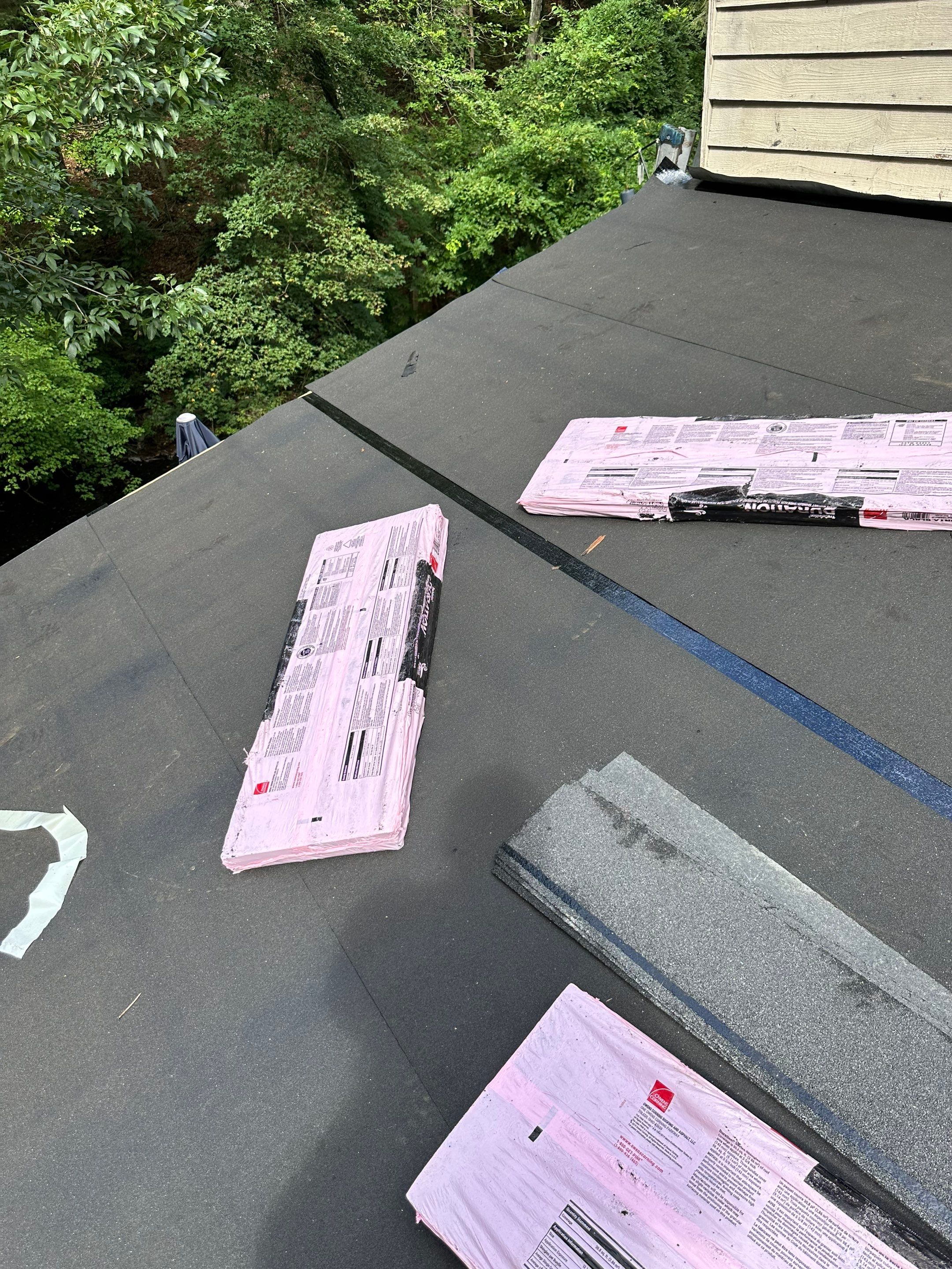 Residential Roofing Installation using Owens Corning Duration Onyx Black by A Plus Exterior
