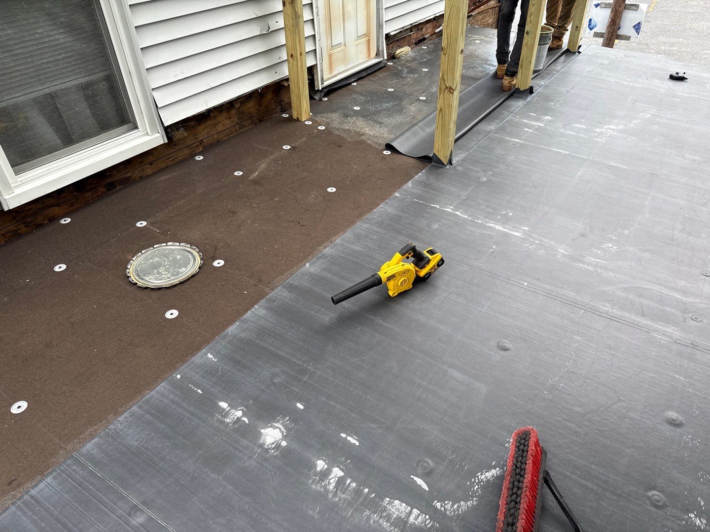 EPDM Flat Roof Installation with ISO Board on Existing Structure by Sensible Home Solutions