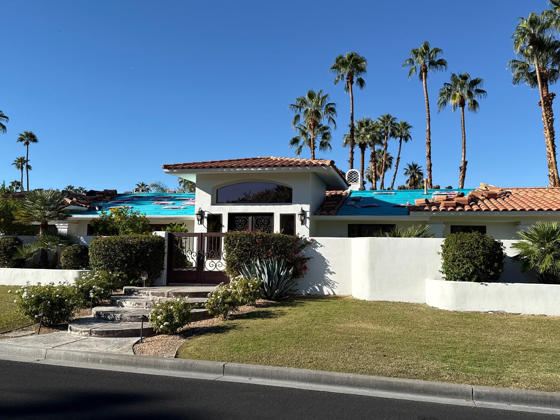 Clay Tile Strip in Indian Wells by Goat Solar Inc.