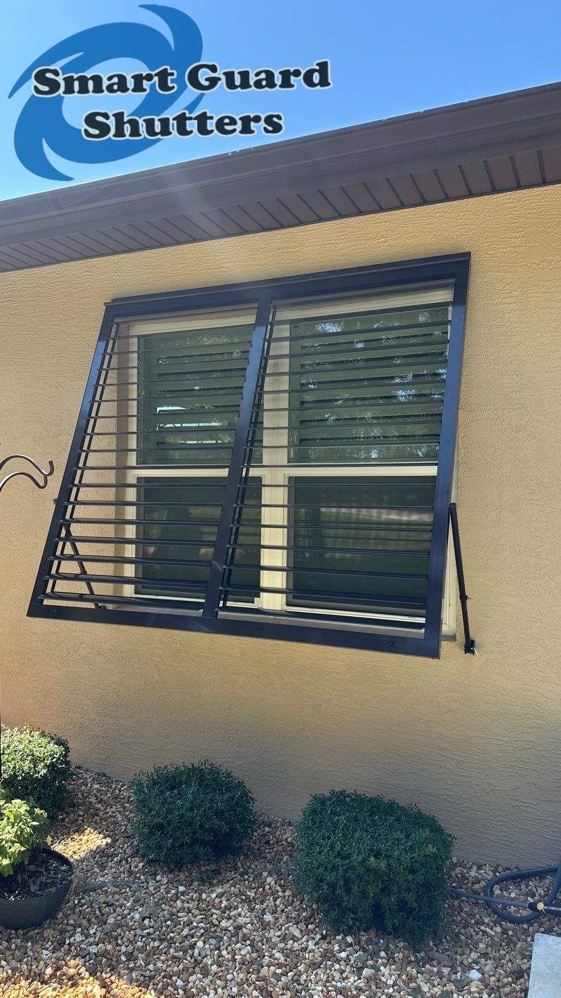 Impact Bahama in Grey Brown by Smart Guard Shutters