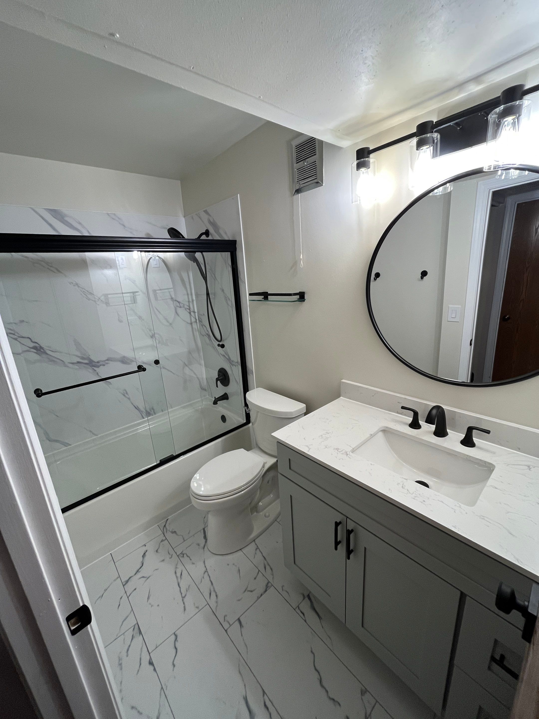Acrylic Shower Install in Aurora by Snap Home Solutions