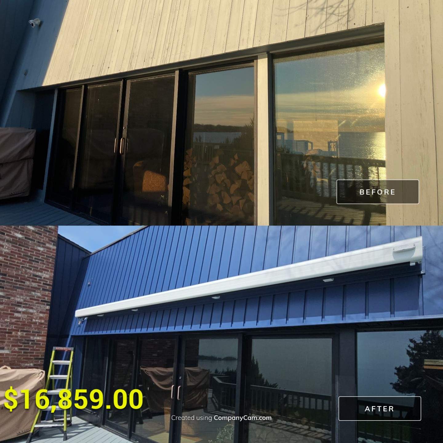 SummerSpace Awning Installation for Sleek Shade & Outdoor Living by DiGiorgi Roofing and Siding Inc