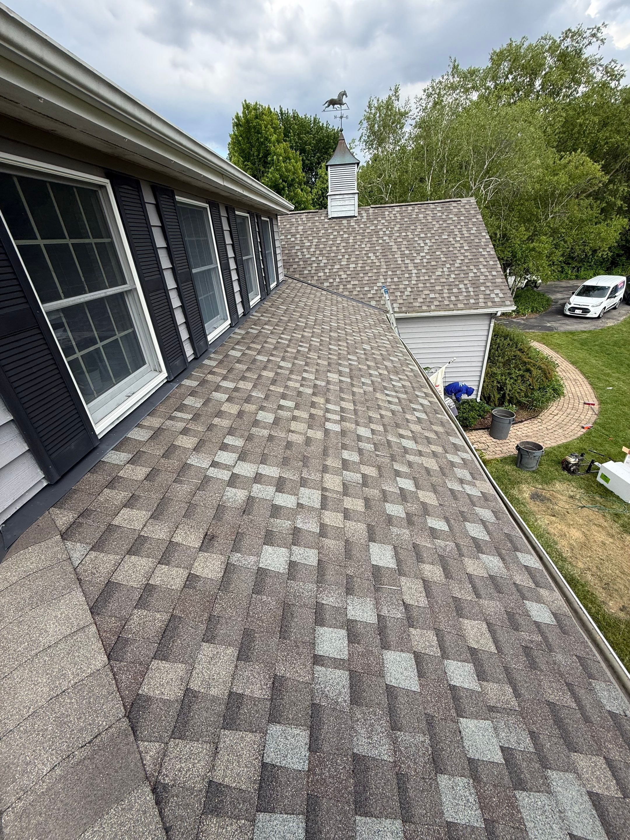 Roofing, copper chimney cap and copper awning by Optimal Home Improvement 