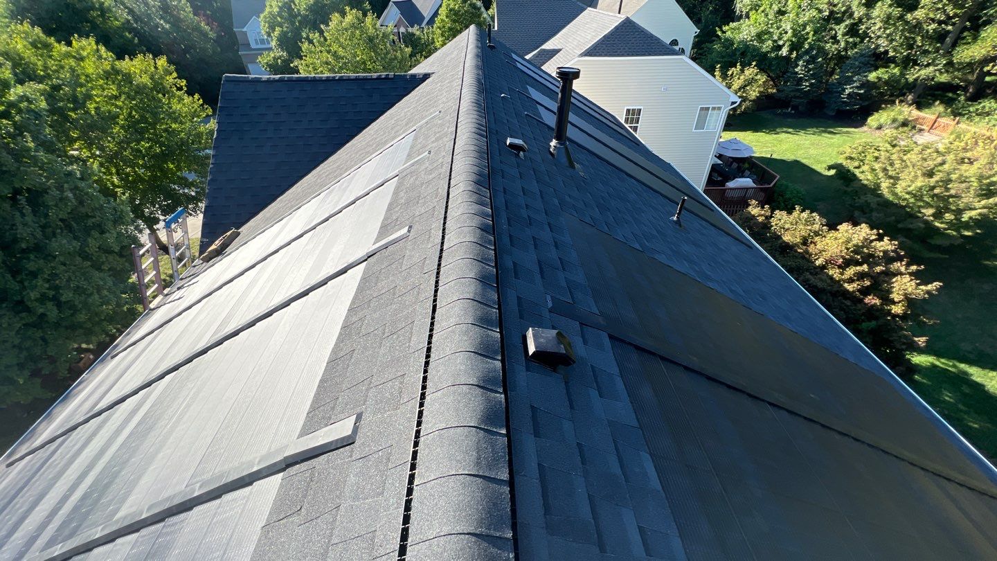 GAF Timberline Solar Roof Ellicott City, MD by American Home Contractors