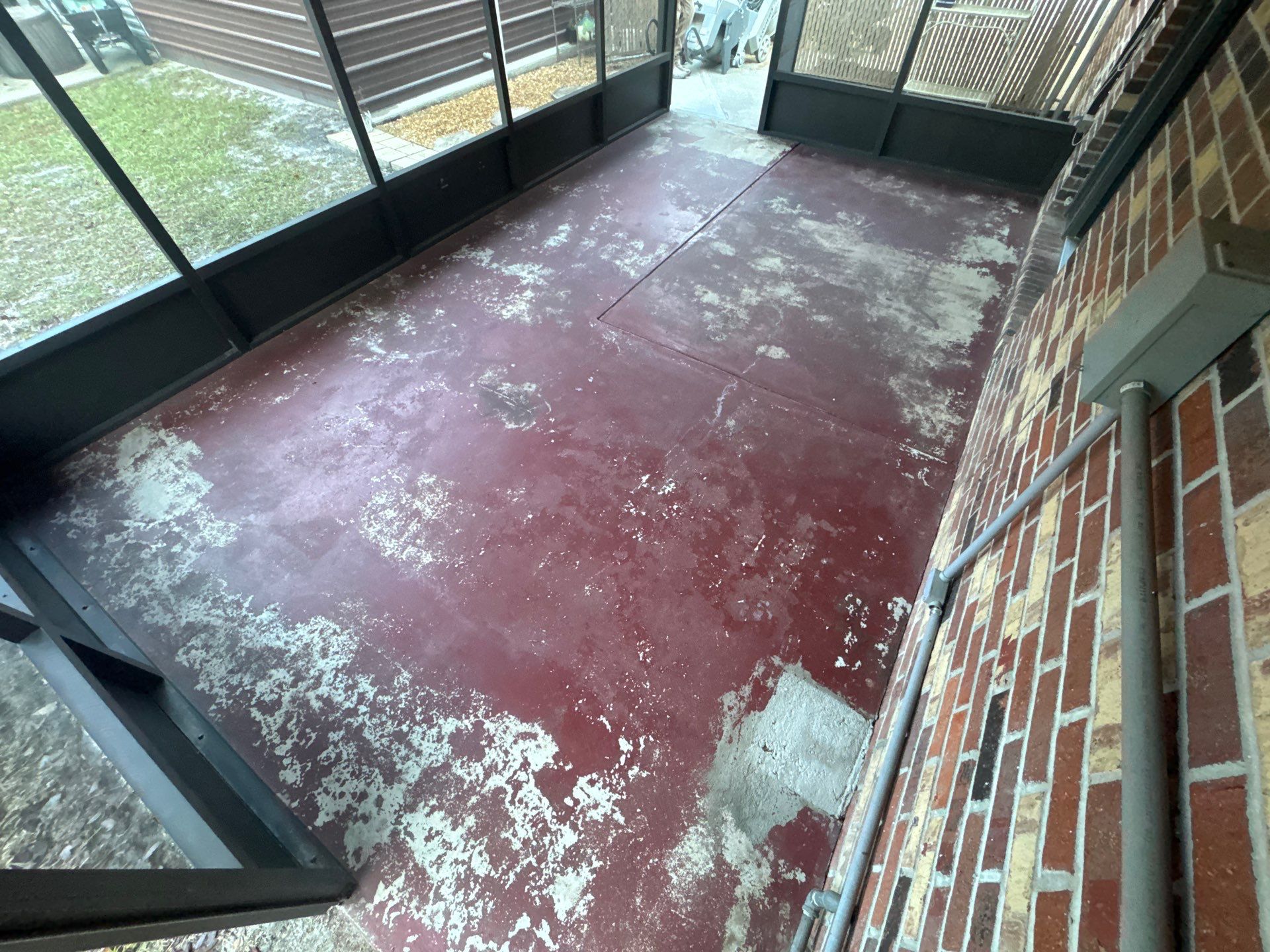 Porch in Gainesville, FL in Pecan by Cross Creek Concrete Coatings