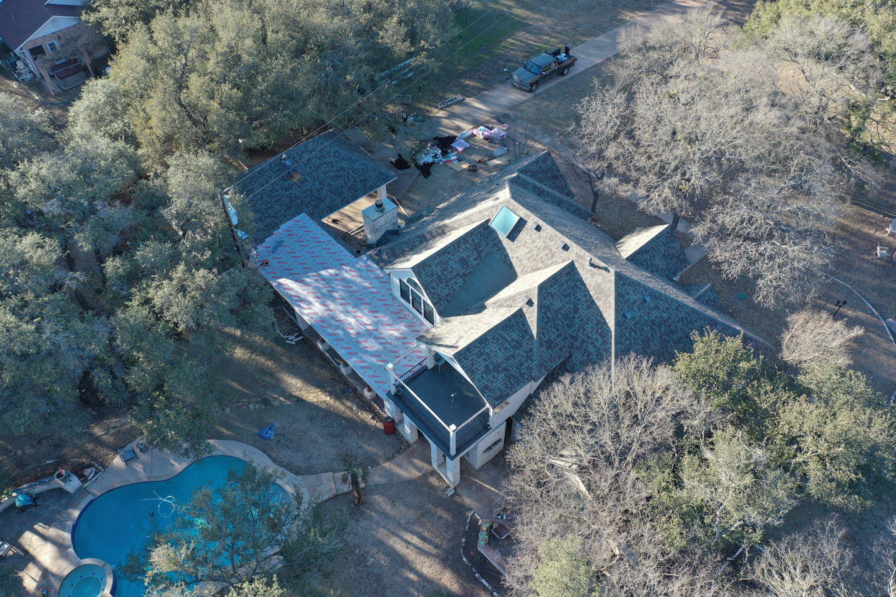 Residential Roof Replacement using Owens Corning Duration by Action Exteriors Austin