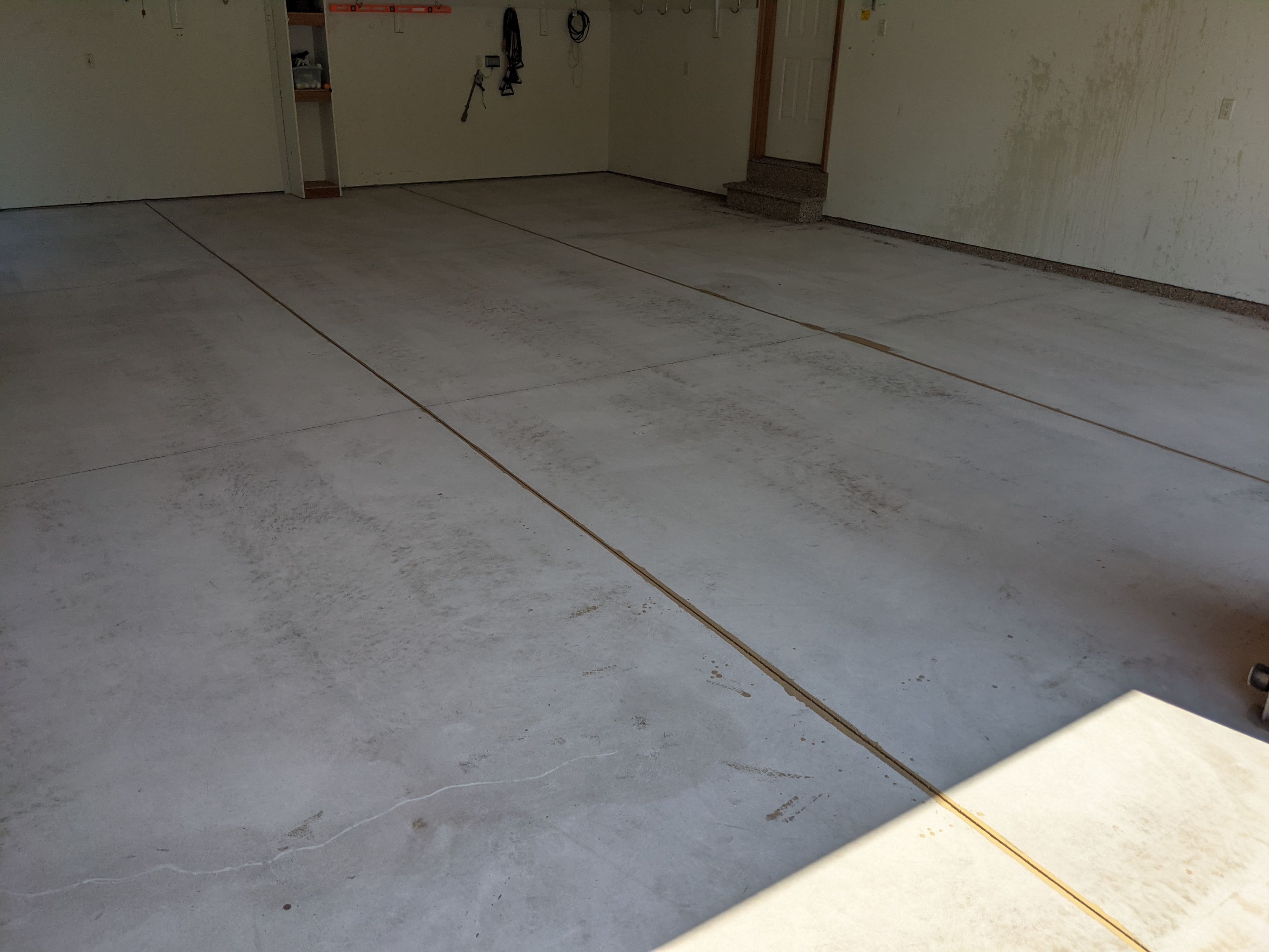 Garage Transformation using Pecan Coloway by Croc Coatings, LLC