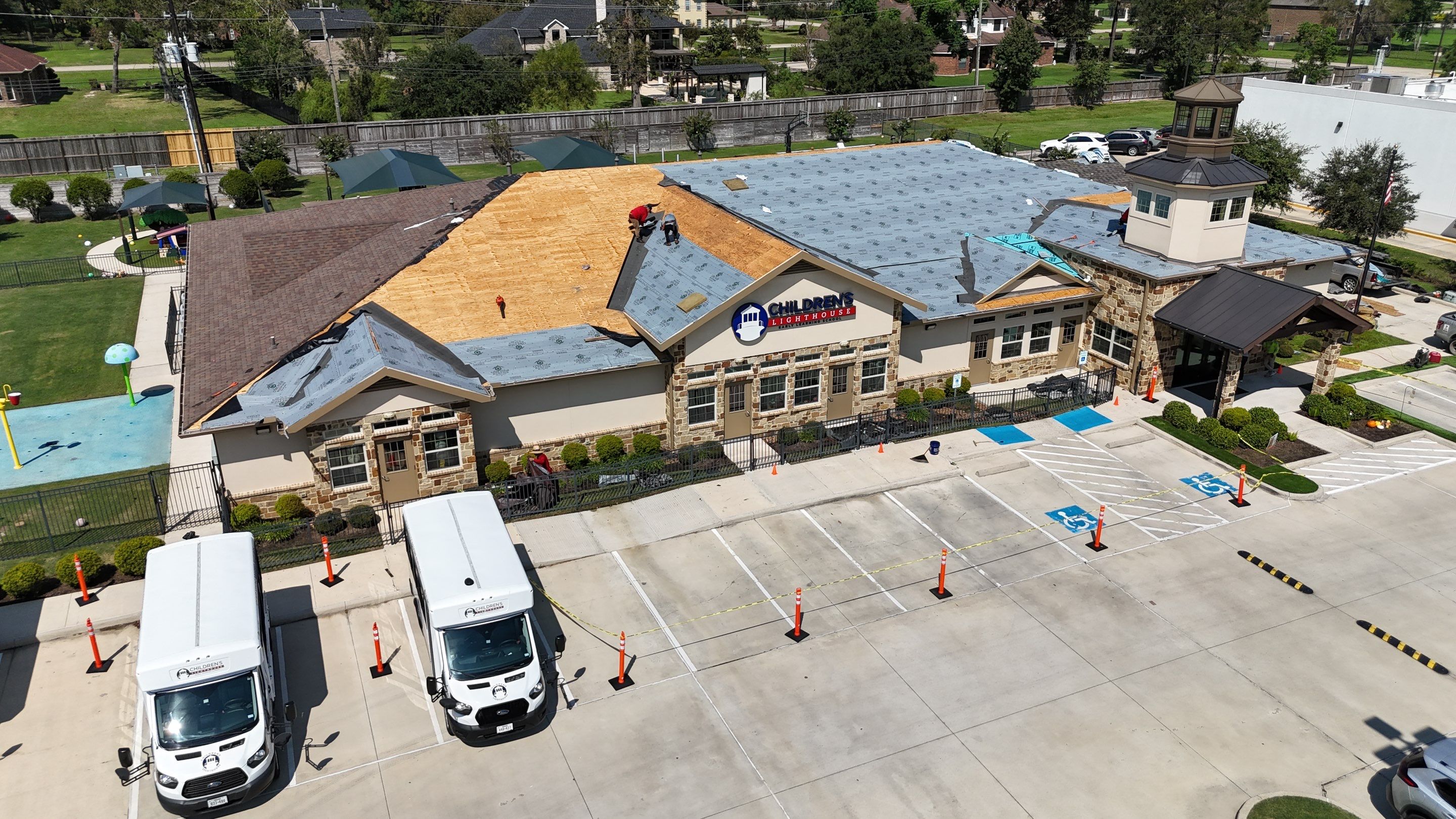 Roof Replacement on a Daycare! by Core Four Roofing