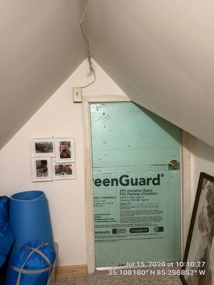 Chattanooga Attic Access Door Insulation Using GreenGuard XPS Panels