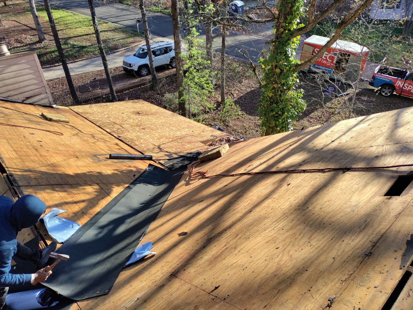 Residential Roofing Installation using Owens Corning by Inspector Roofing and Restoration