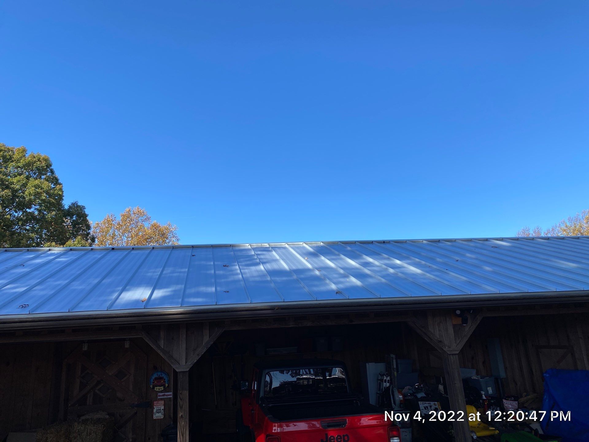 Beautiful Standing Seam Metal Roof by Just In Time Roofing and Restoration