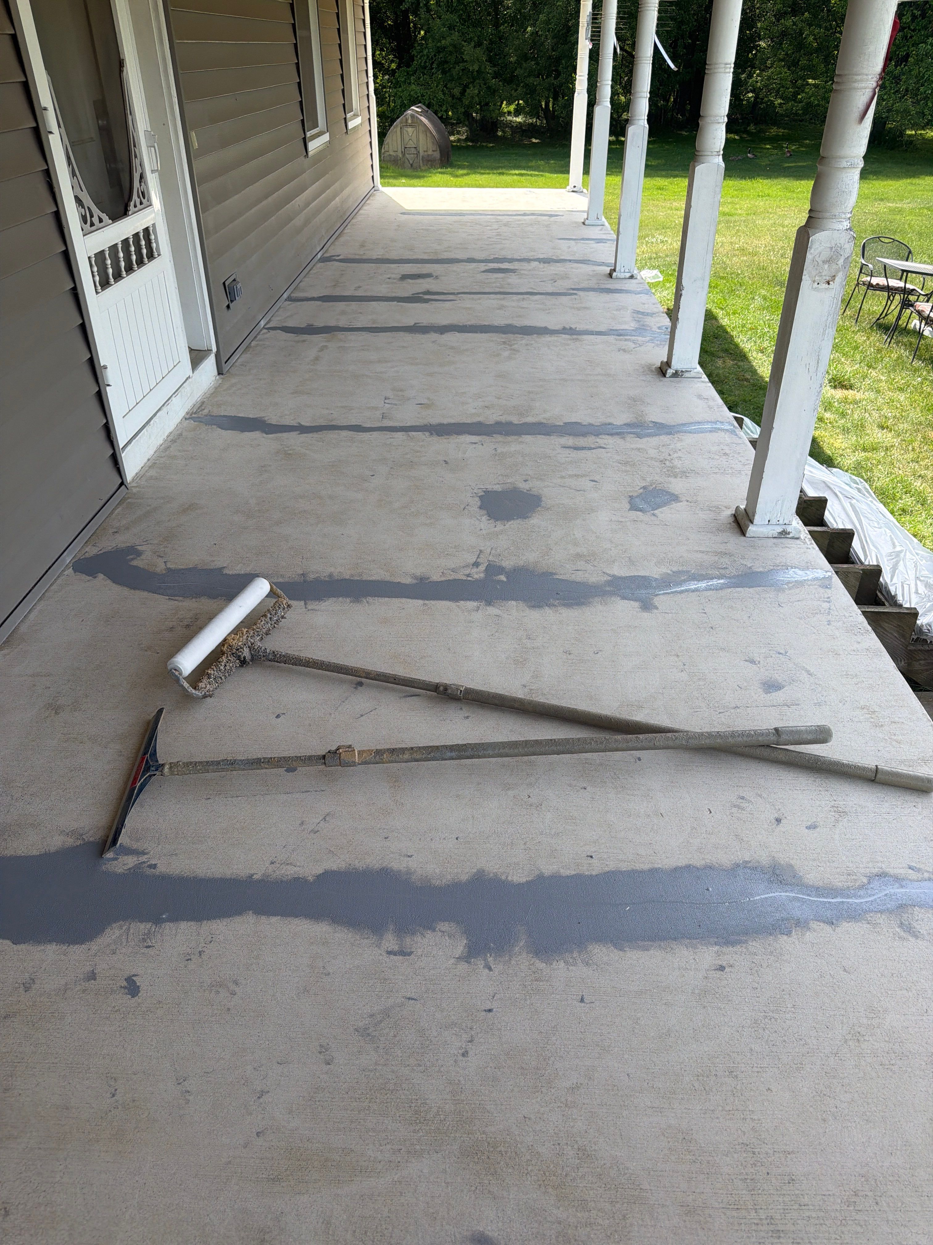 Project in Stockbridge, Michigan by Freedom Concrete Coatings. 