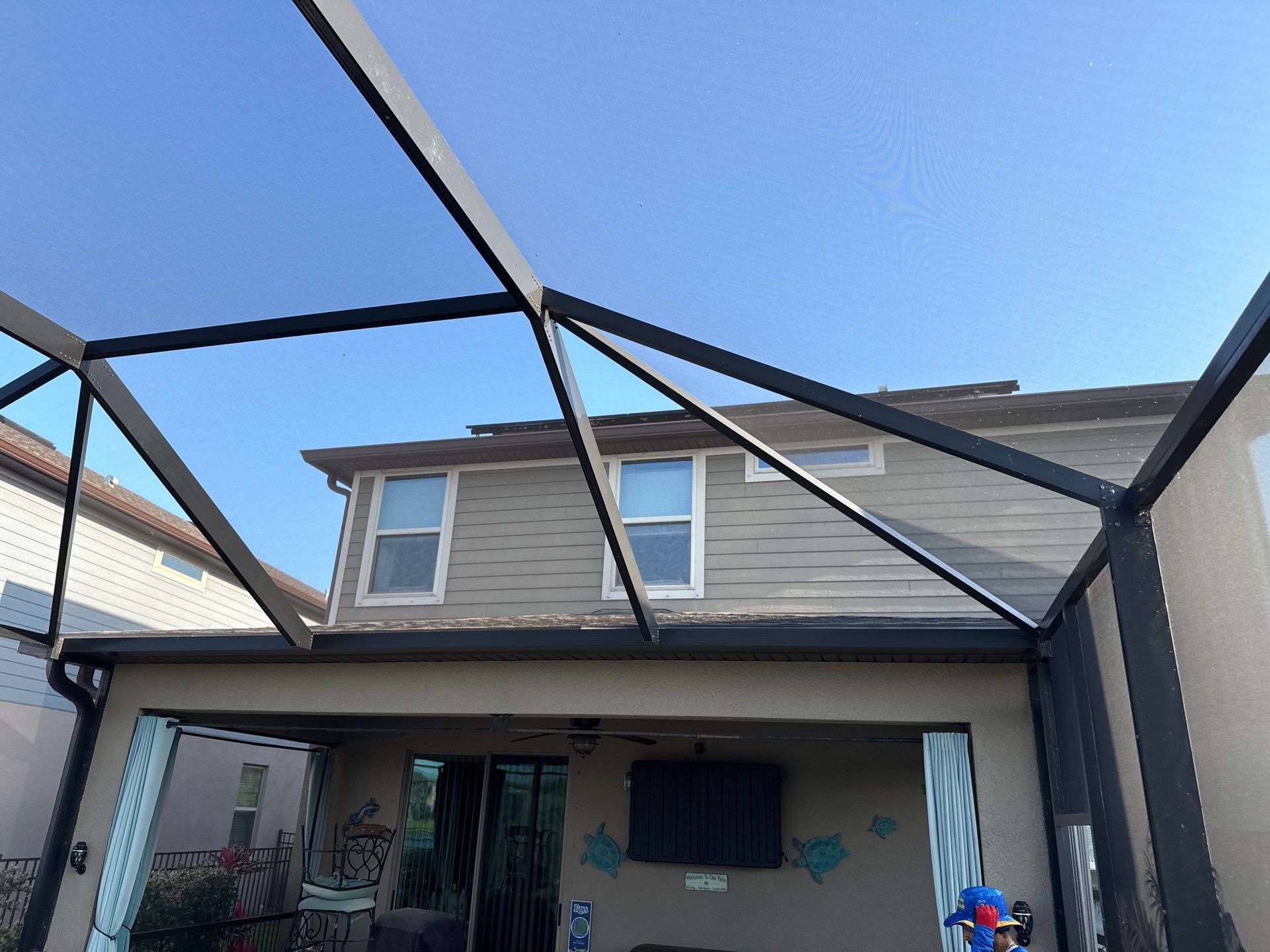 Roof Soft Wash, Pool Deck & Screen Enclosure Cleaning – Trevesta Community, Palmetto, FL by Sunshine AquaWash