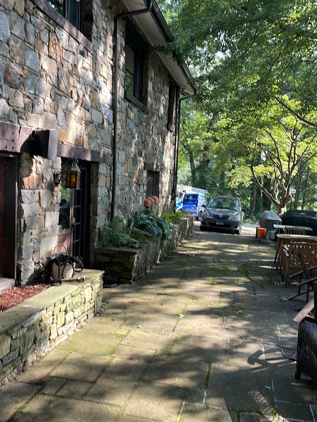 Gutter Installation using 5k Brown Gutters by A Plus Exterior