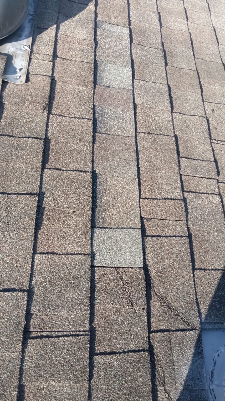 Hail Damage using Owen's Corning Duration (Lifetime) Shingles by Roof Repair Company