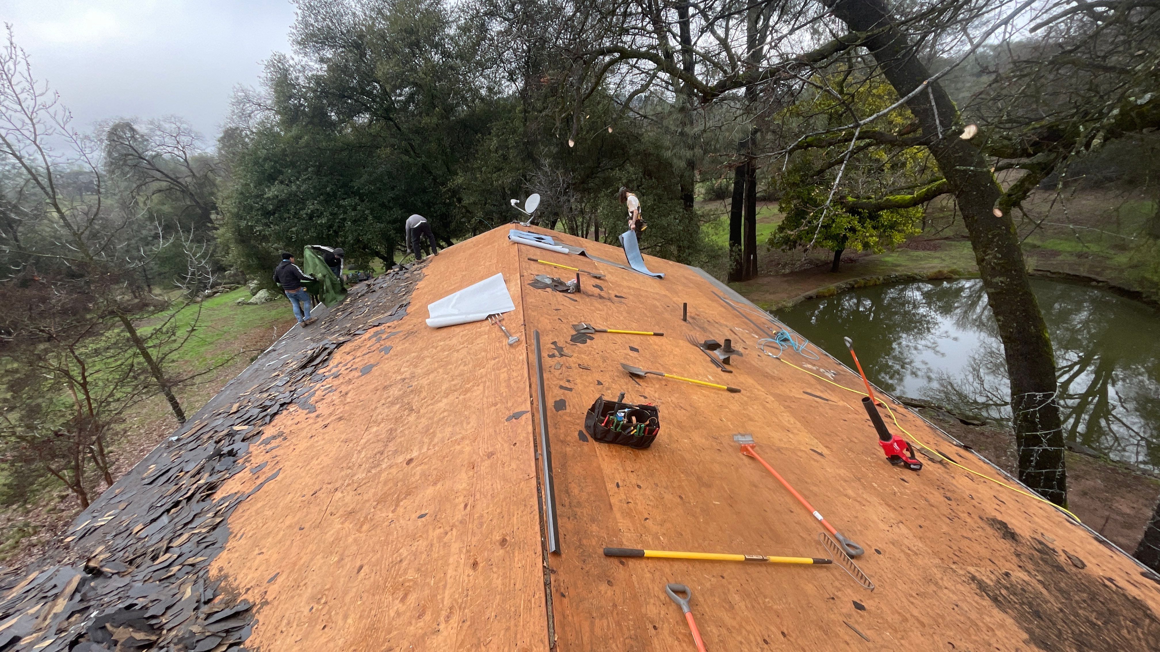 Residential Roofing Installation using Owens Corning Roofing Shingles by Byers Enterprises 