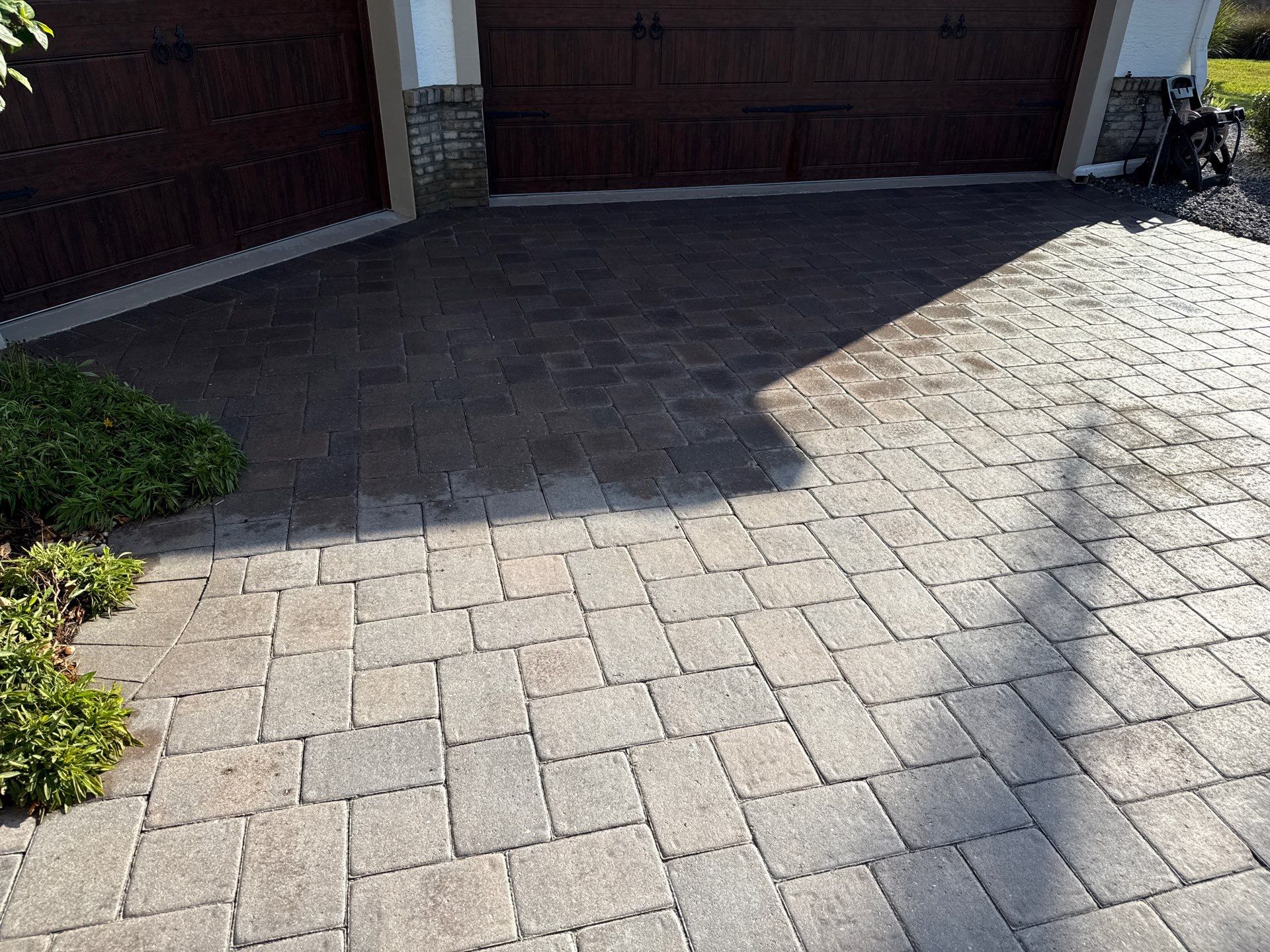 Flat Tile Roof, Paver Pool Deck & Driveway Cleaning | Cove at Twin Rivers, Parrish FL by Sunshine AquaWash