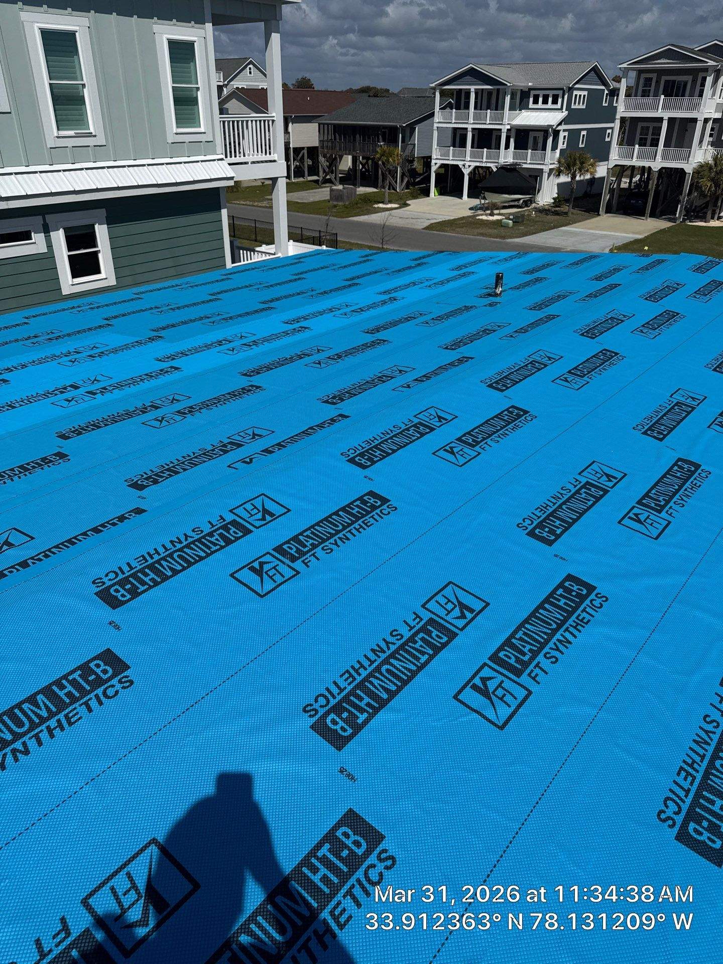 Oak Island Standing Seam Metal Roof Installation by RGR Construction and Roofing, LLC