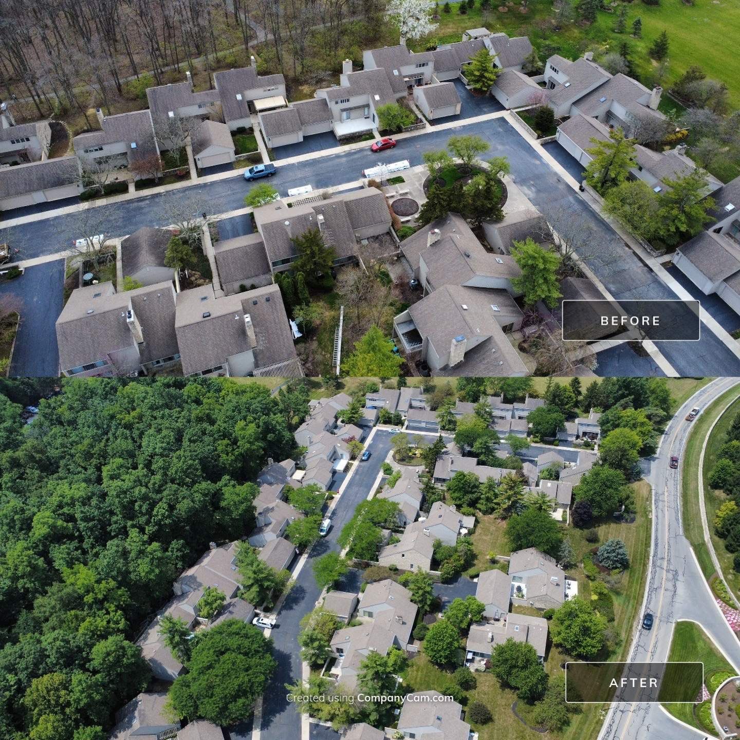 Roof Maxx Commercial Before & After Pictures by Roof Maxx of Columbus, OH