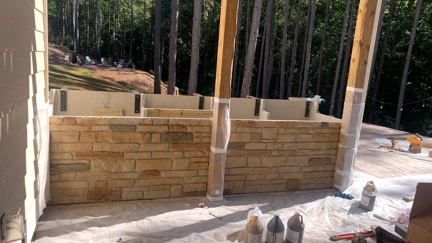 Outdoor Kitchen using Clifrock Panels by Xtreme Concrete Services