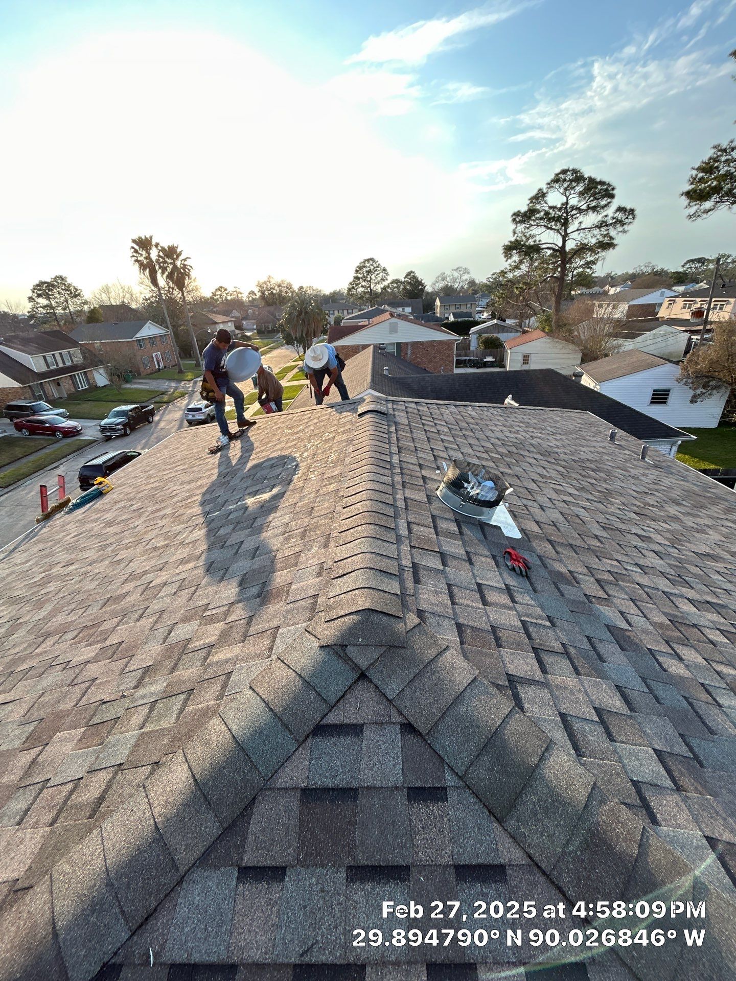 Project in Gretna by Robertson Roofing & Siding Inc
