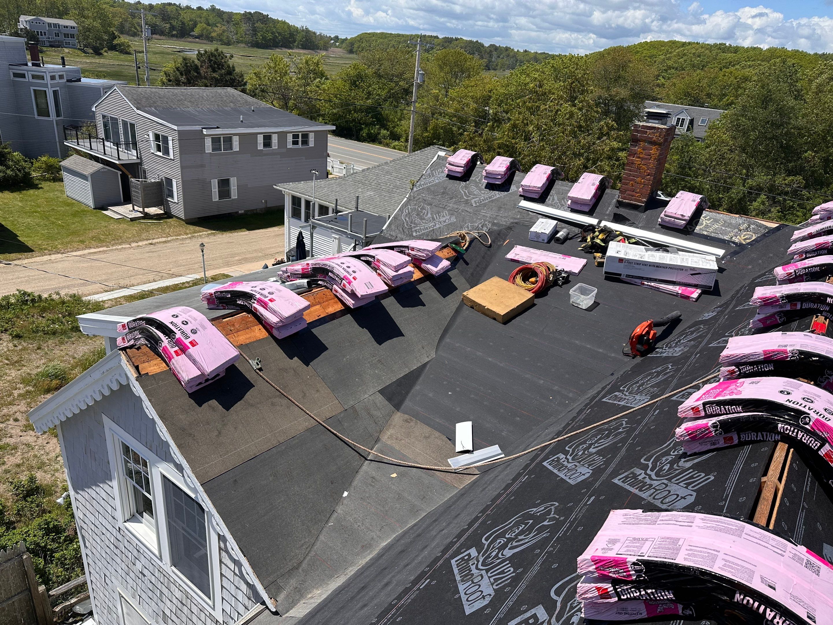 Coastal Residential Roofing Installation Featuring Owens Corning Duration Shingles by Tall pine roofing