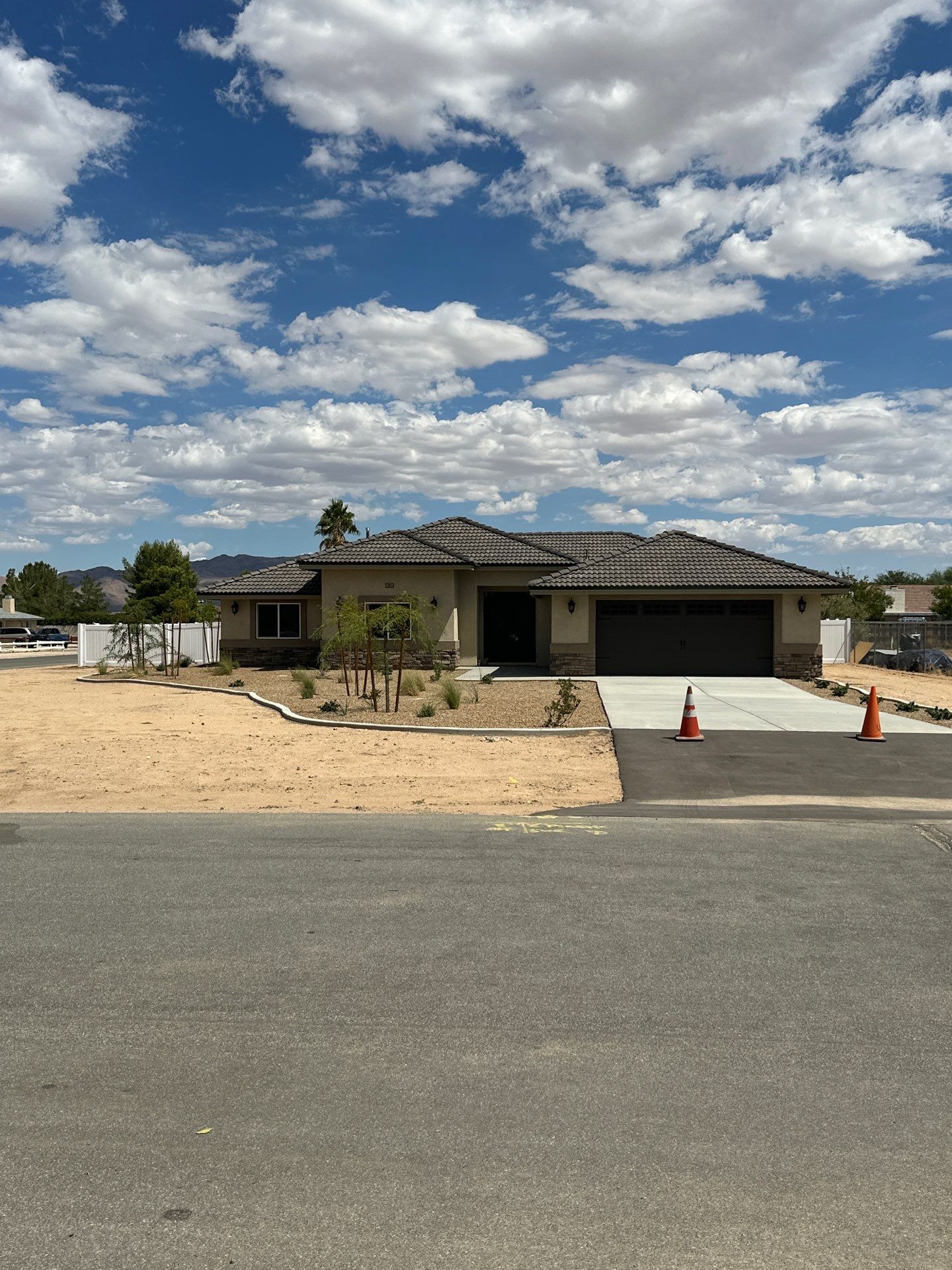 6ft White Privacy Vinyl Fence with Chain-link Fence by Fence Guys Inc.