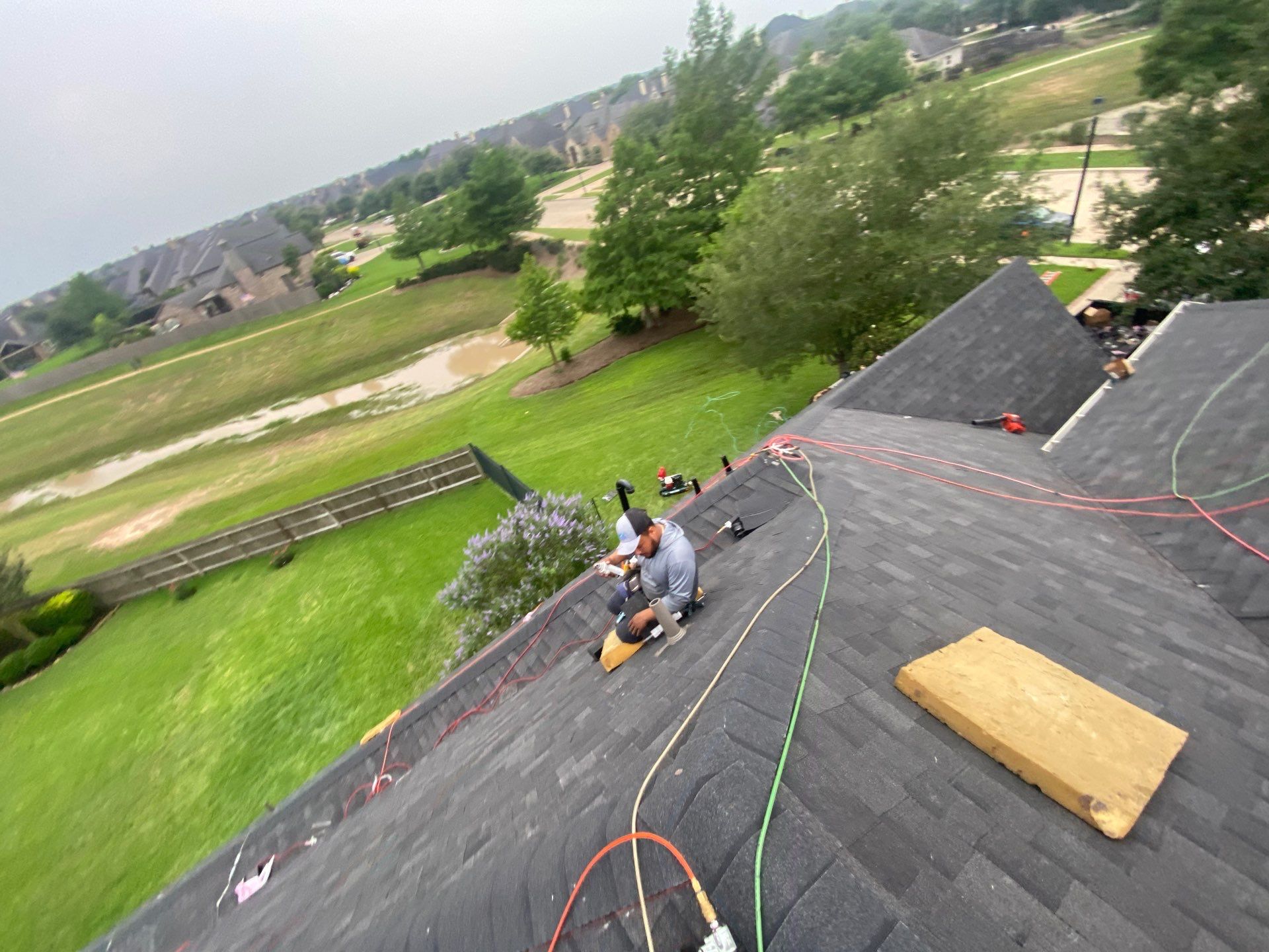 Residential Roofing Installation using Owen's Corning Duration (Lifetime) Shingles by Roof Repair Company