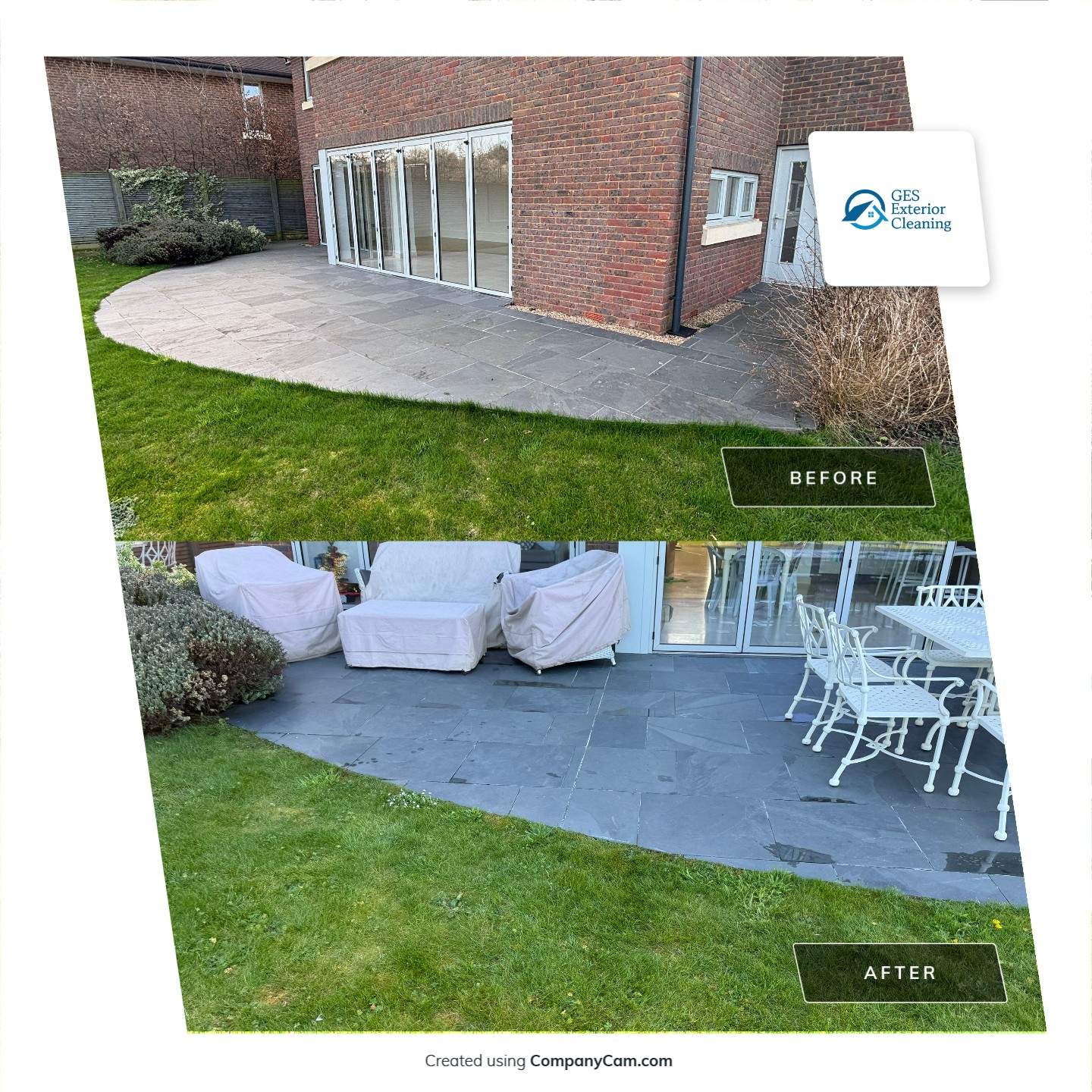 Roof Patio Driveway Clean by Ges Exterior Cleaning ltd
