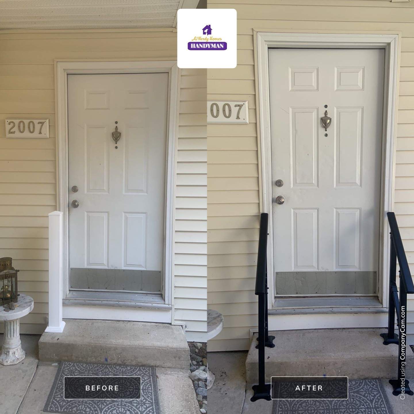 Exterior Handrailing Install using Aluminum Handrail System by A1 NERDY HOMES LLC