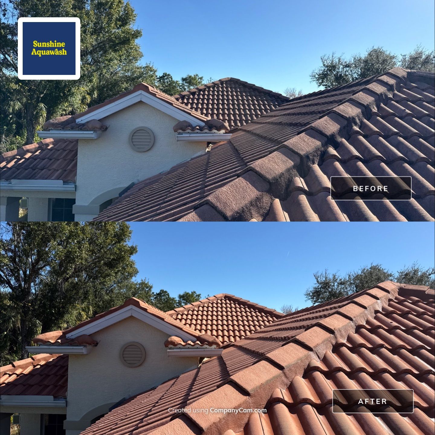 Barrel Tile Roof Cleaning in Tara – Bradenton, FL by Sunshine AquaWash