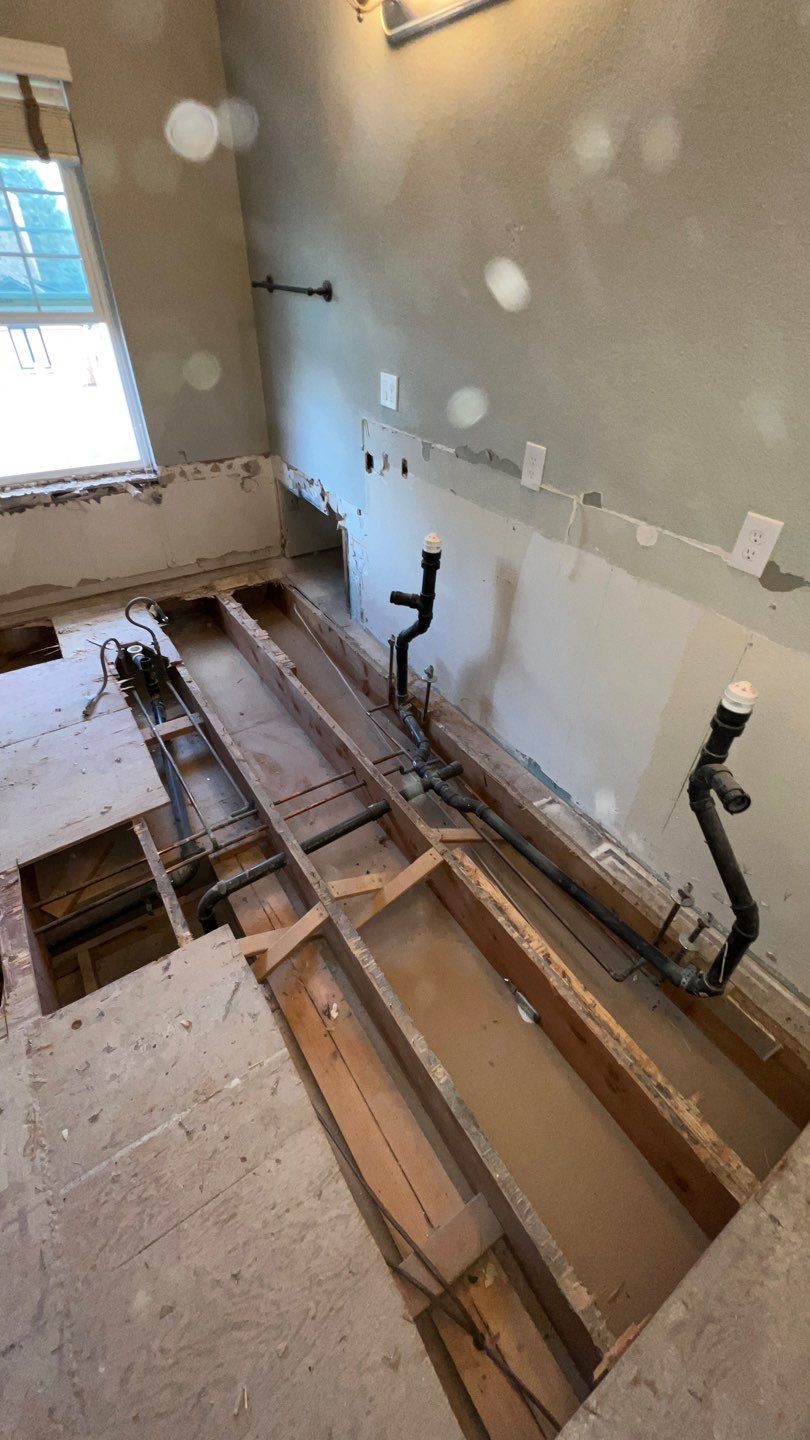 Two Bathroom Remodel  by Plumbing Connect Systems LLC