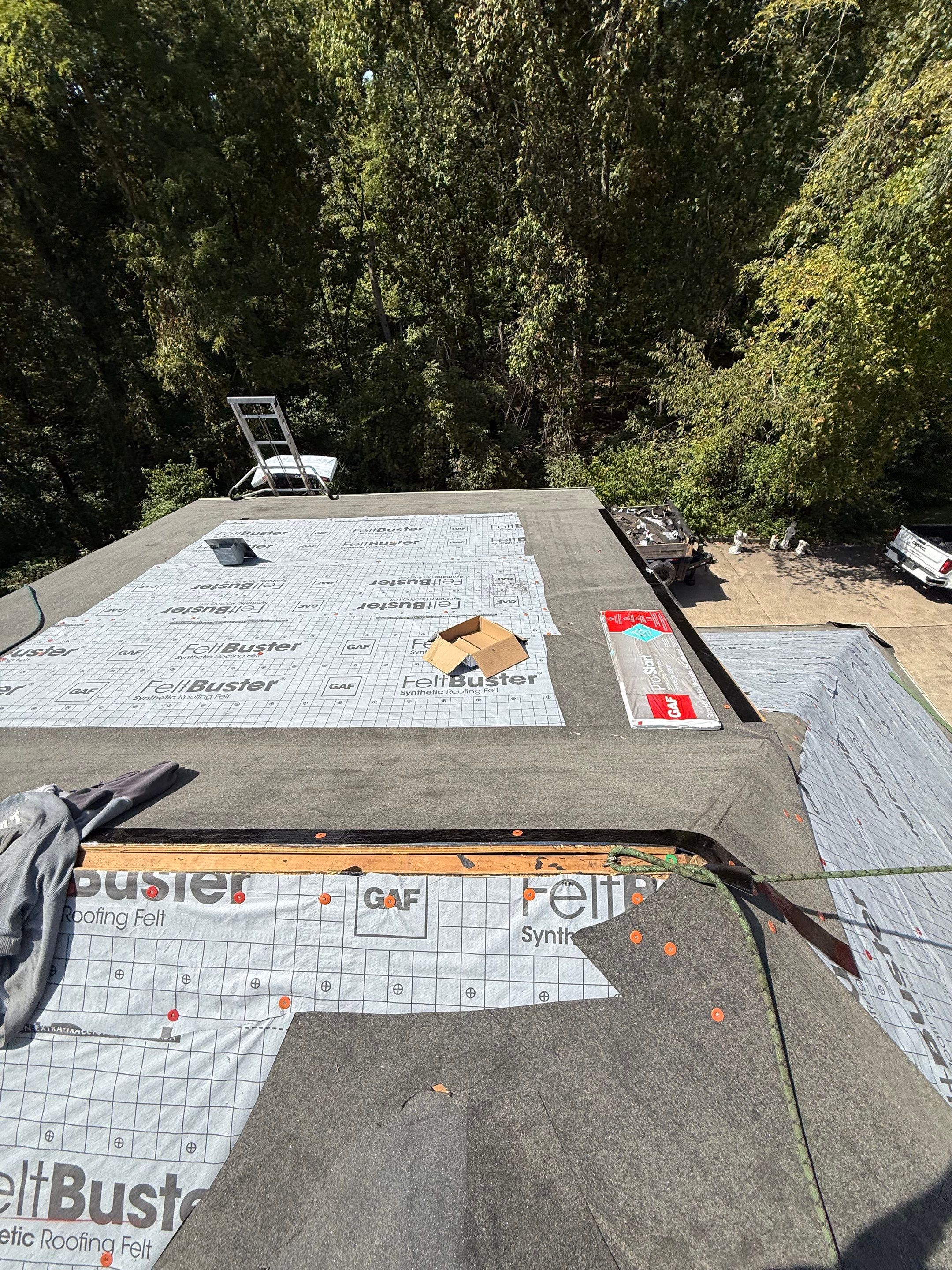 Residential Roofing Installation using GAF Timberline HDZ Barkwood by Rainstoppers Roofing