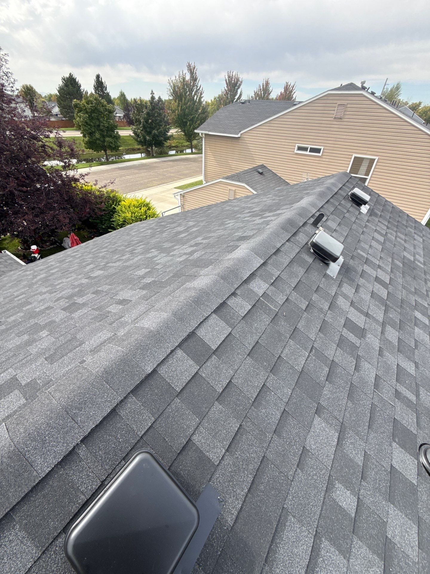 Middleton Residential Roof Replacement With Gray Architectural Asphalt Shingles by Olive Roofing