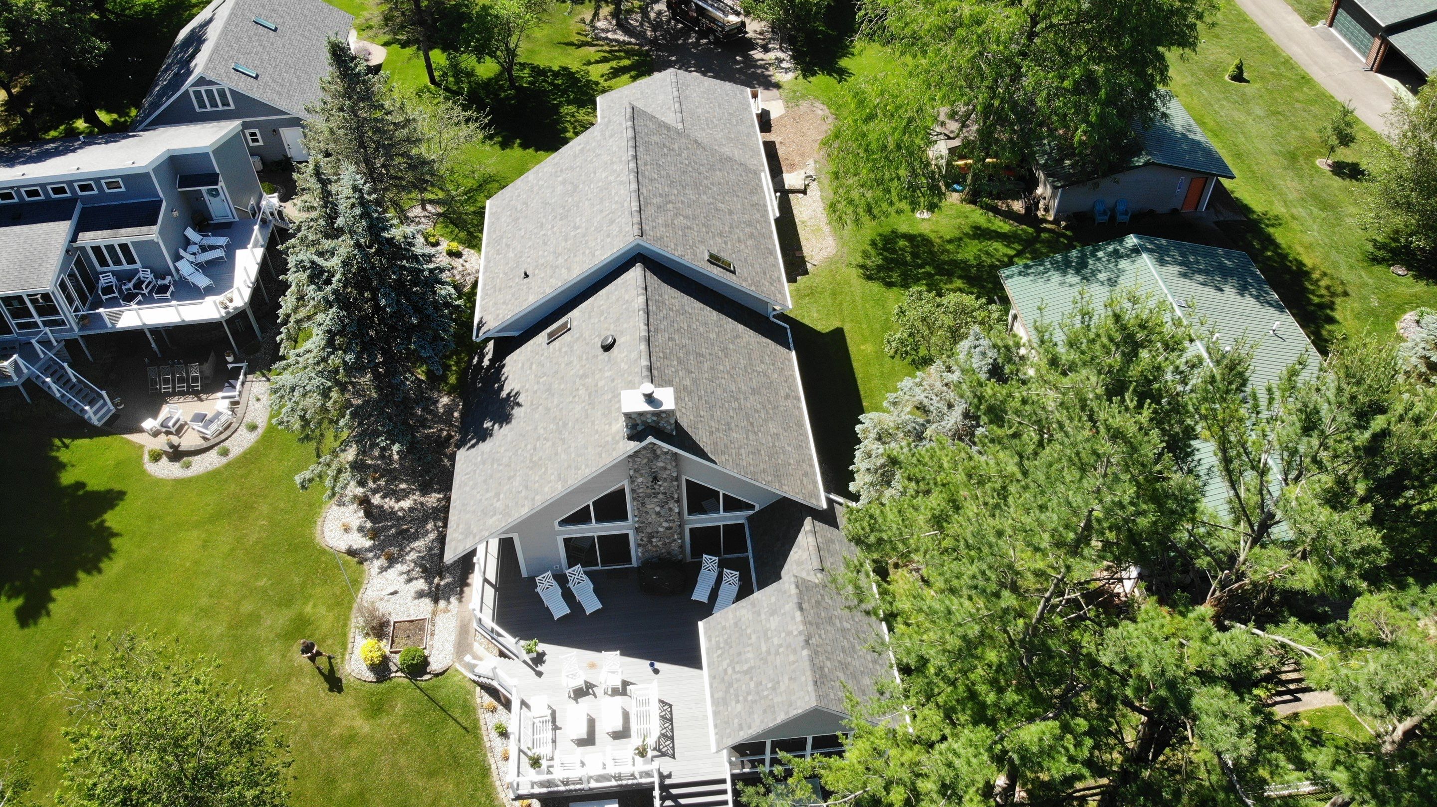 Nekoosa Residential Roof Replacement with Architectural Shingles and Skylights by Mr Roof & Remodeling Co