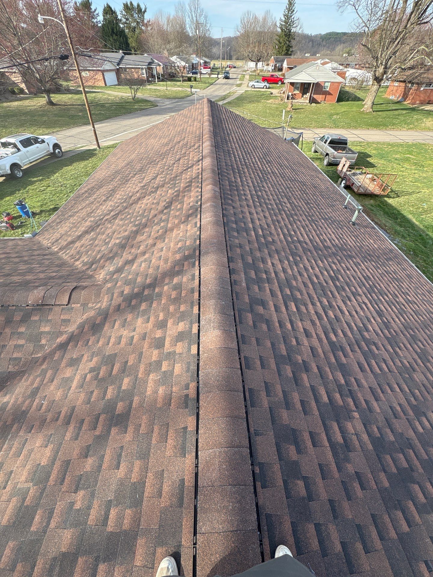Residential Roofing Installation using GAF TImberline HDZ Hickory by Rainstoppers Roofing